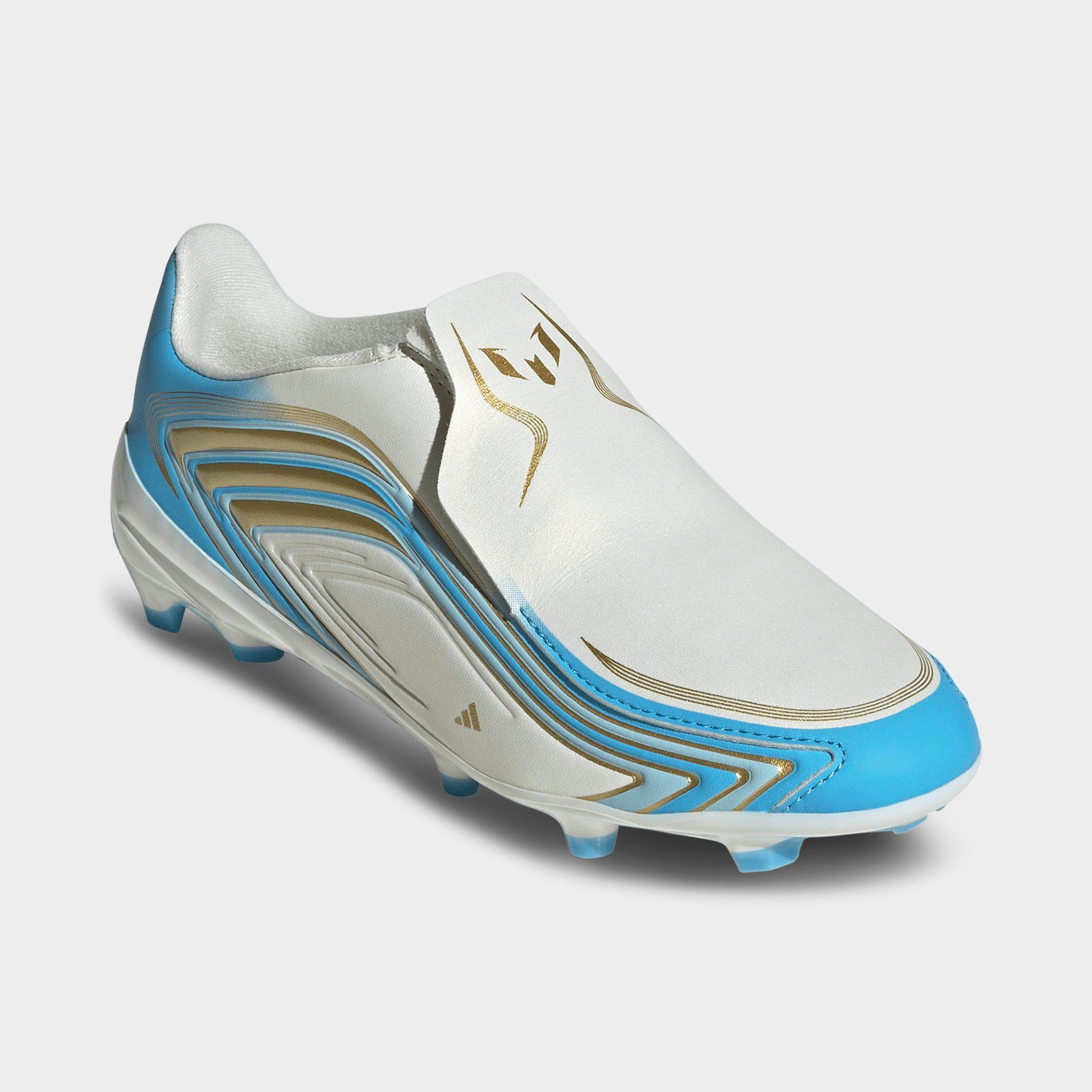 Little Kids' and Big adidas F50 Messi League Laceless Firm Ground Soccer Cleats