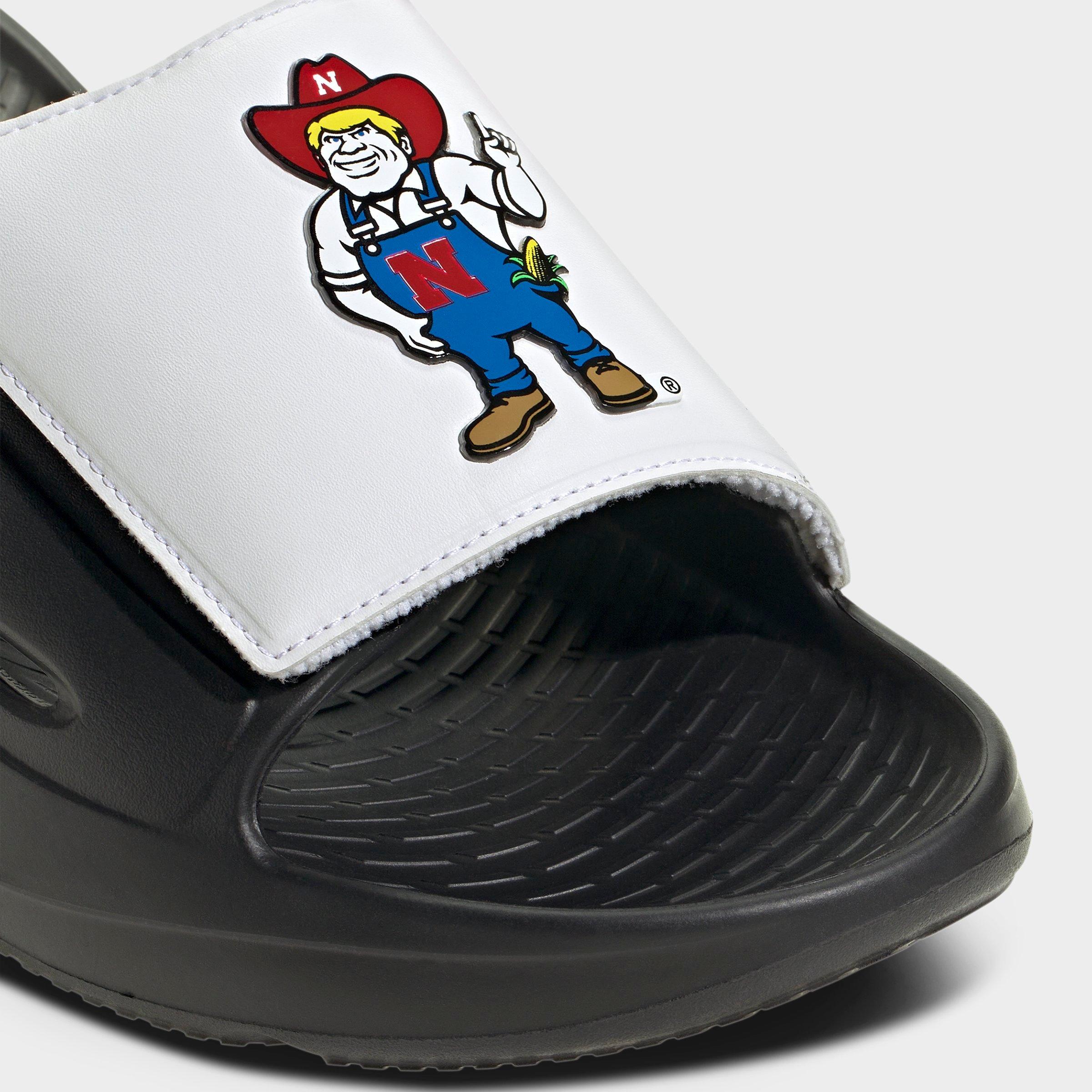 Men's adidas Lightblaze Nebraska Cornhuskers Slide Sandals