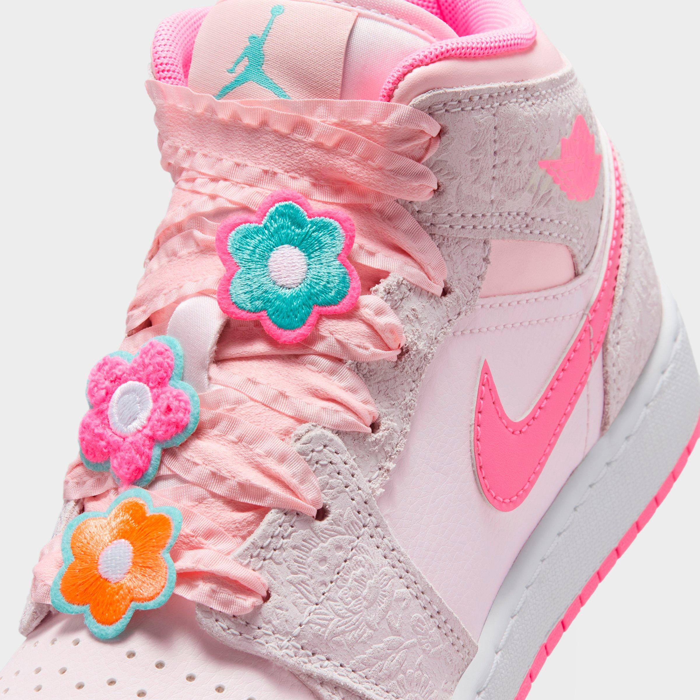 Girls' Big Kids' Air Jordan Retro 1 Mid SE Multi Casual Shoes