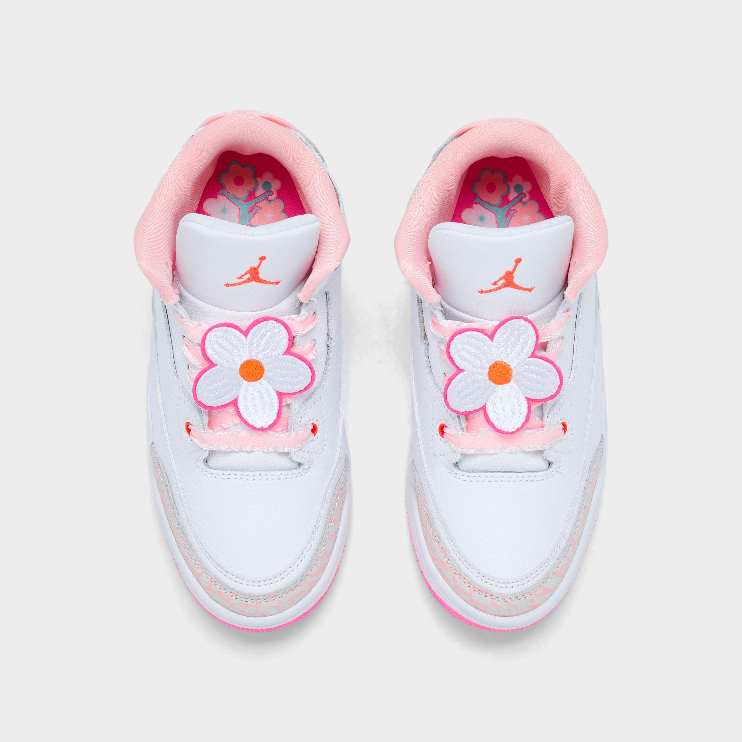Girls' Little Kids' Air Jordan Retro 3 Basketball Shoes