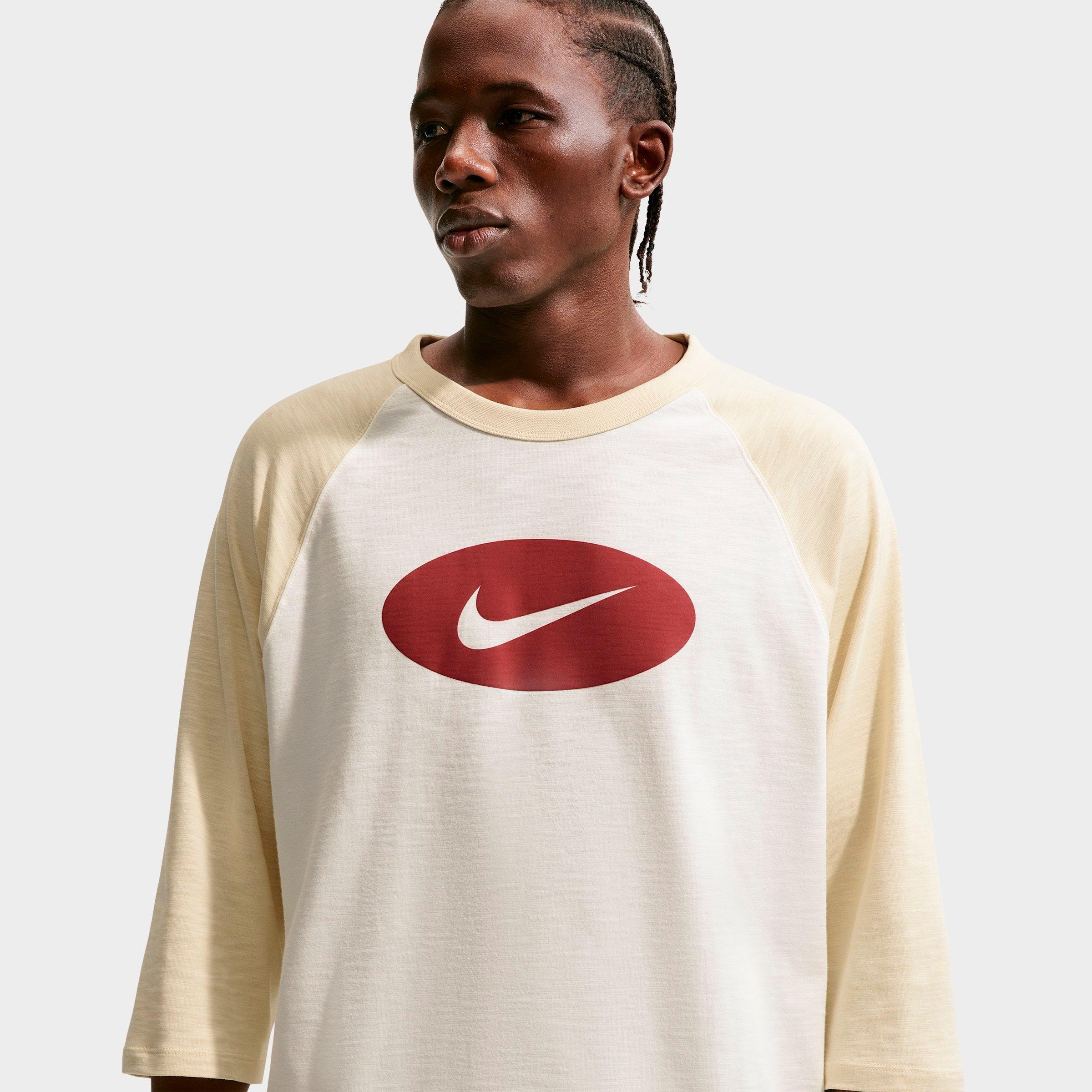 Men's Nike Club Three Quarter Sleeve Raglan Top