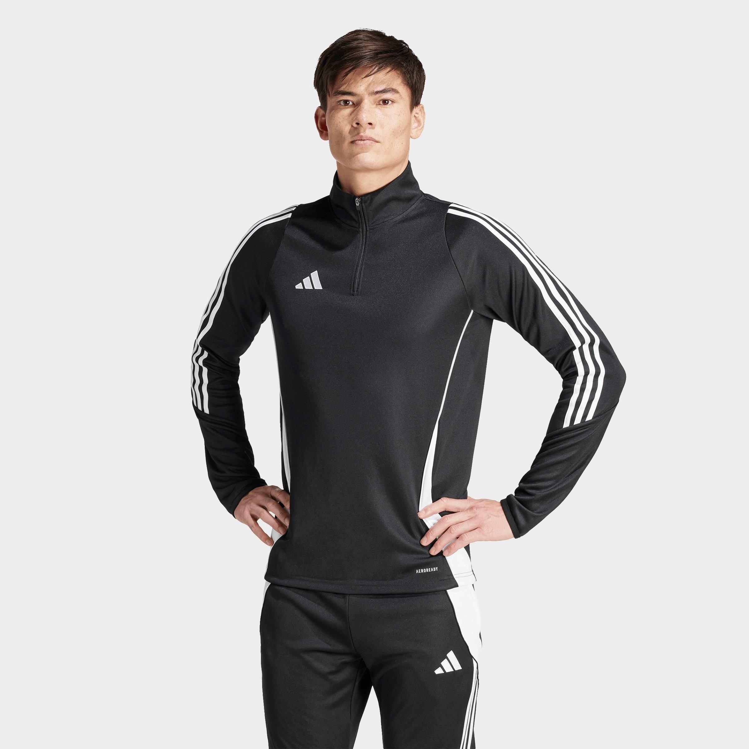 adidas ジャージ 黒/グレーtiro24 Men's adidas Tiro 24 Quarter-Zip Soccer Training Jacket | JD