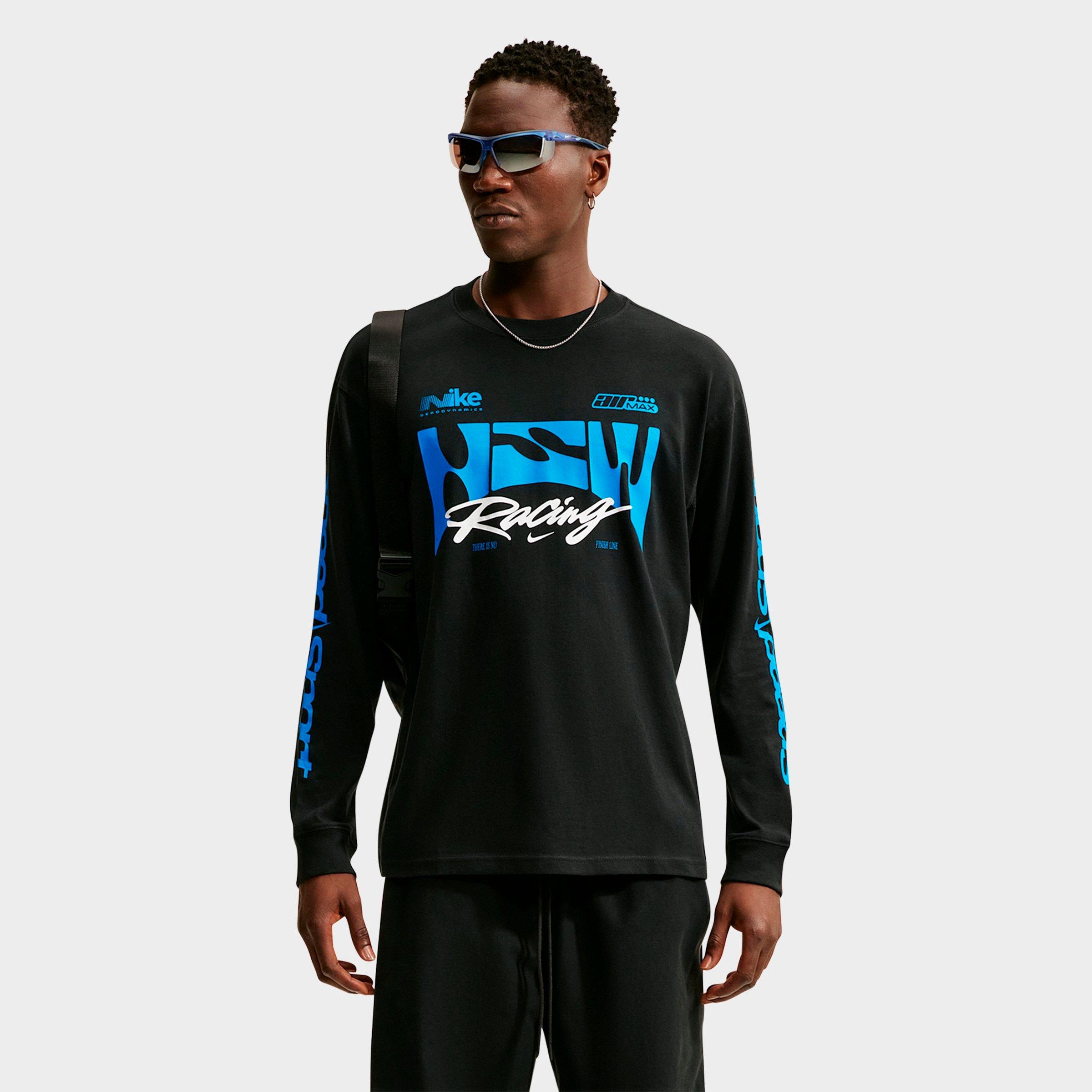 Men's Nike Sportswear Swoosh Speed Graphic Long-Sleeve T-Shirt