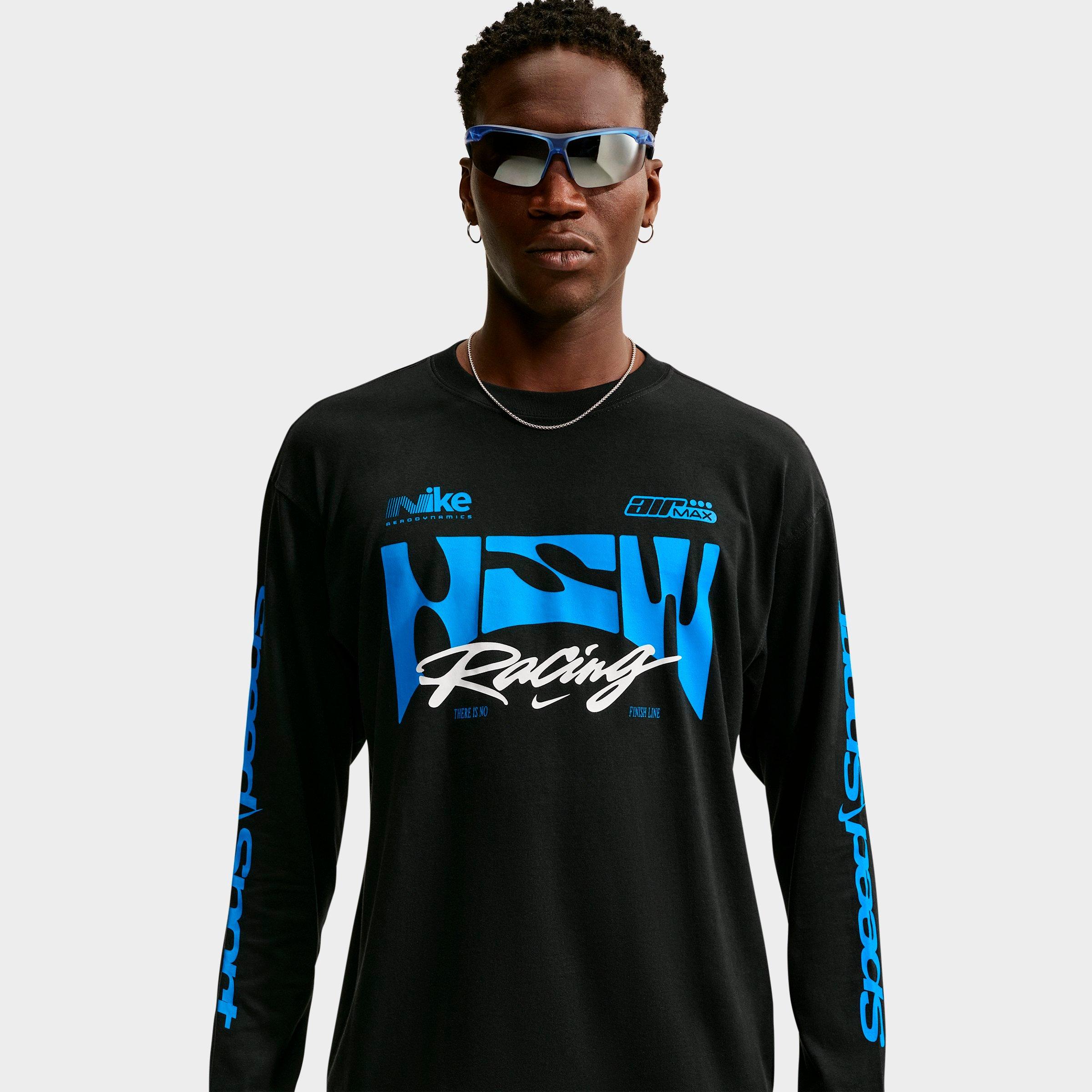 Men's Nike Sportswear Swoosh Speed Graphic Long-Sleeve T-Shirt