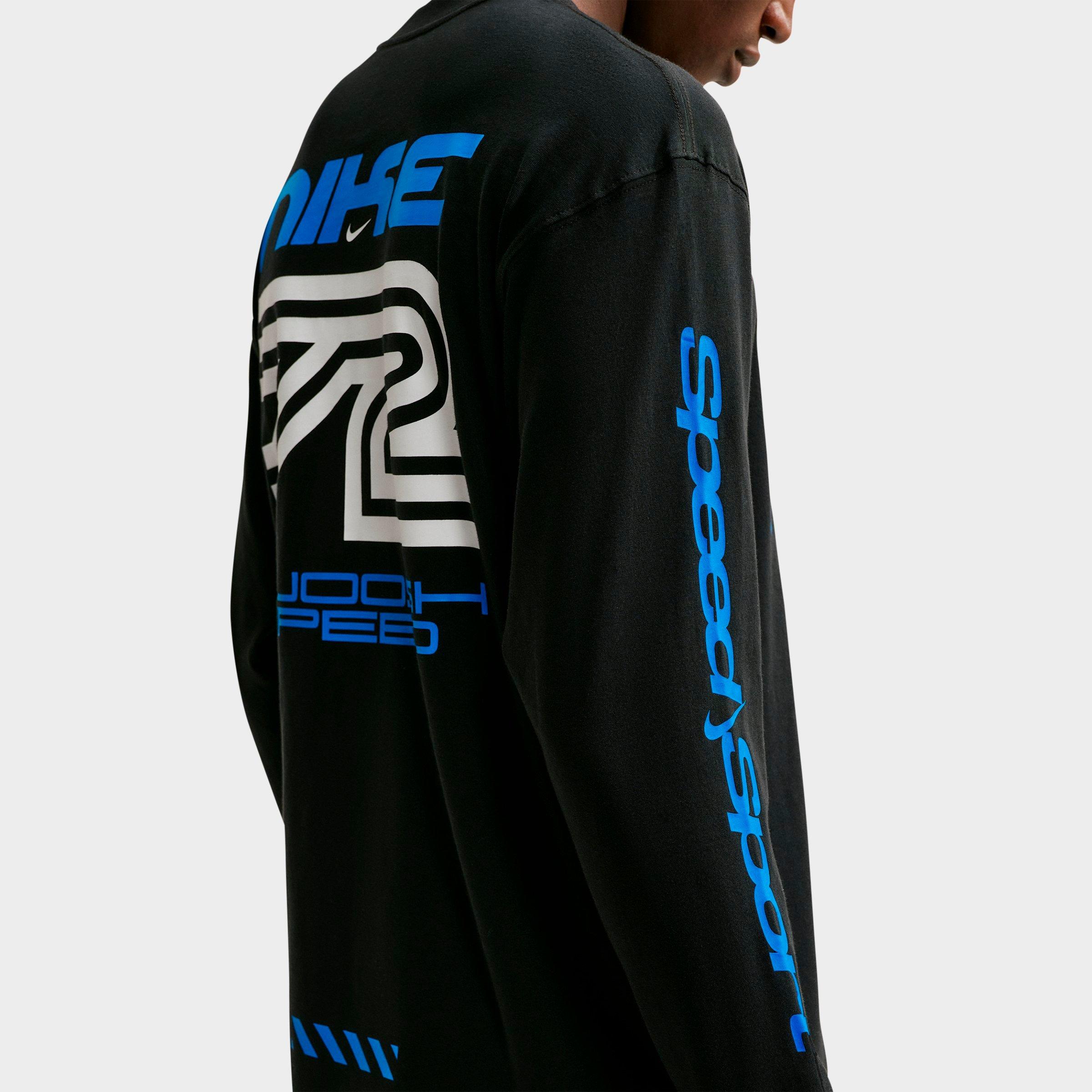 Men's Nike Sportswear Swoosh Speed Graphic Long-Sleeve T-Shirt