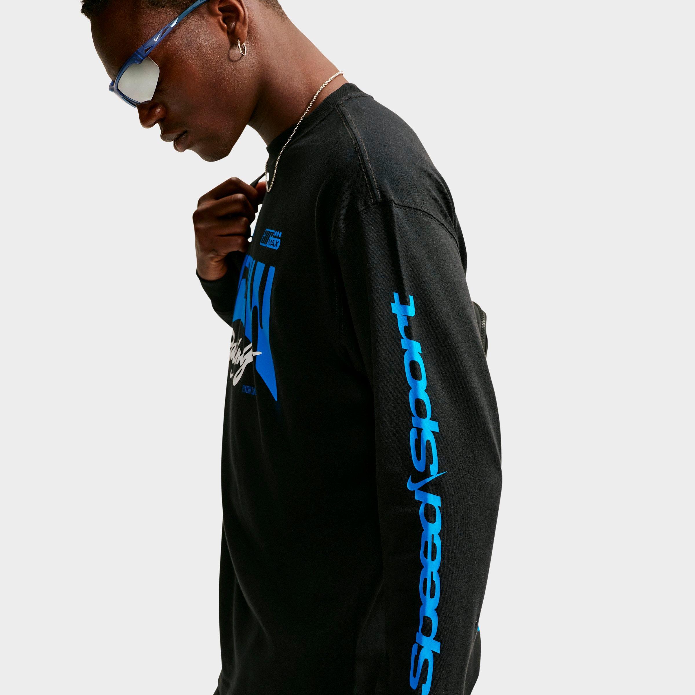 Men's Nike Sportswear Swoosh Speed Graphic Long-Sleeve T-Shirt