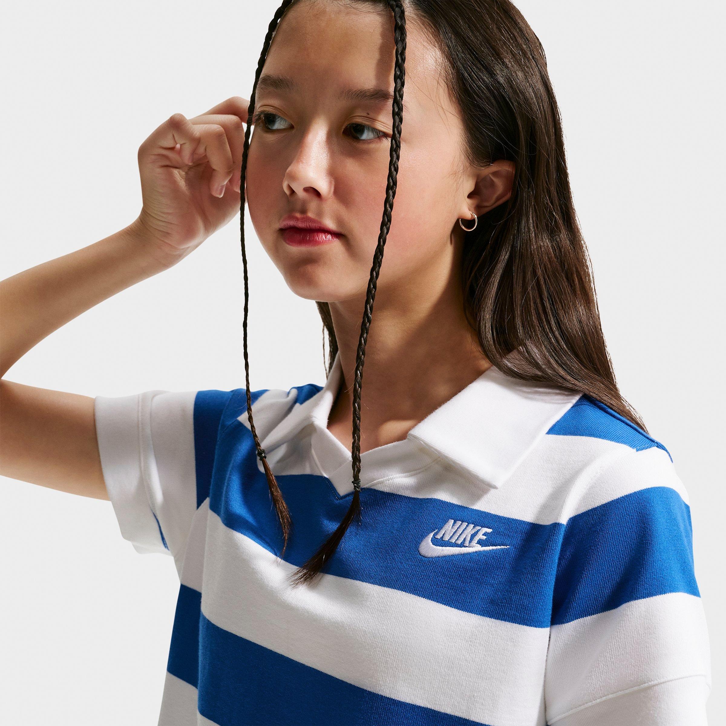 Girls' Big Kids' Nike Sportswear Short-Sleeve Polo Shirt