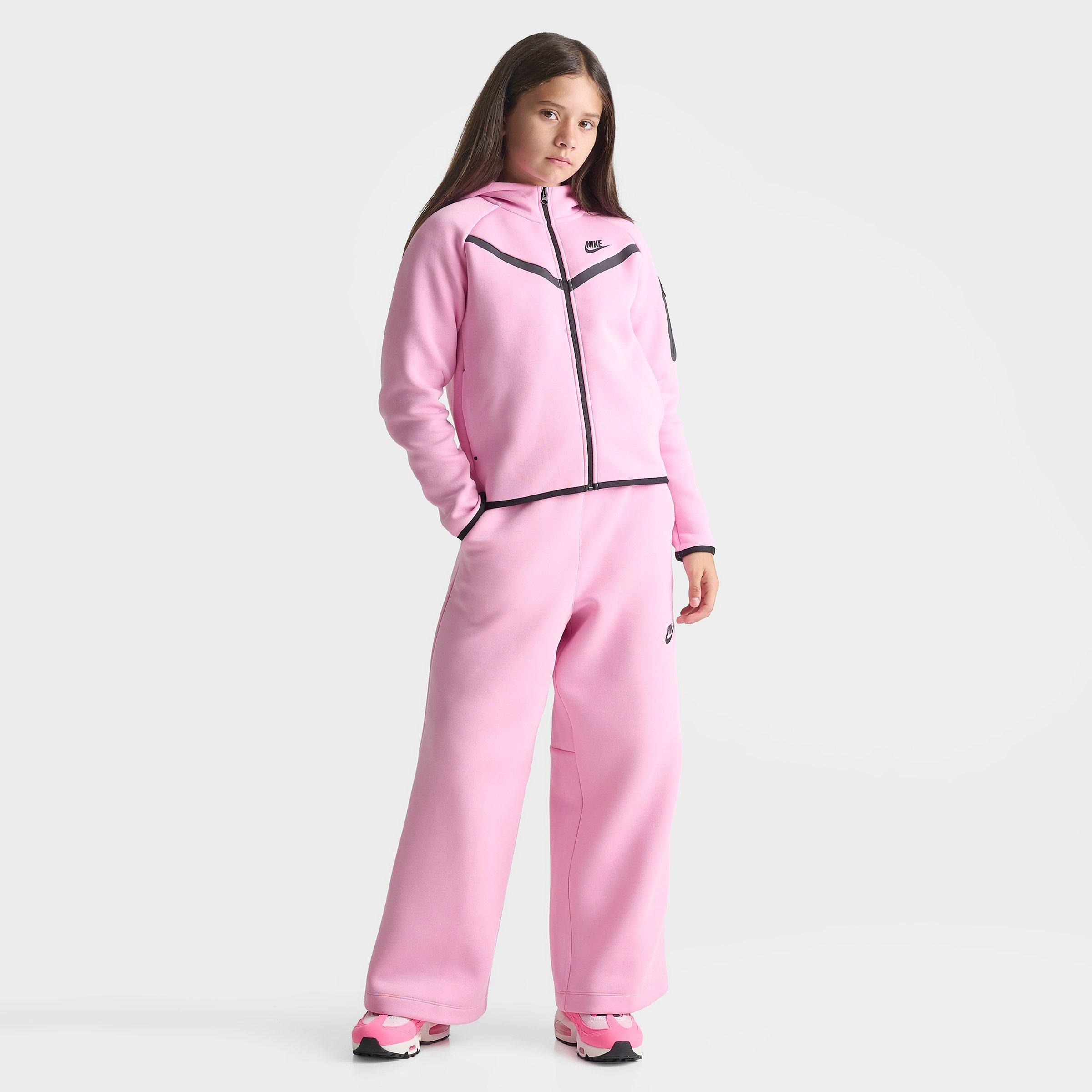 Girls' Big Kids' Nike Sportswear Tech Fleece Wide-Leg Pants
