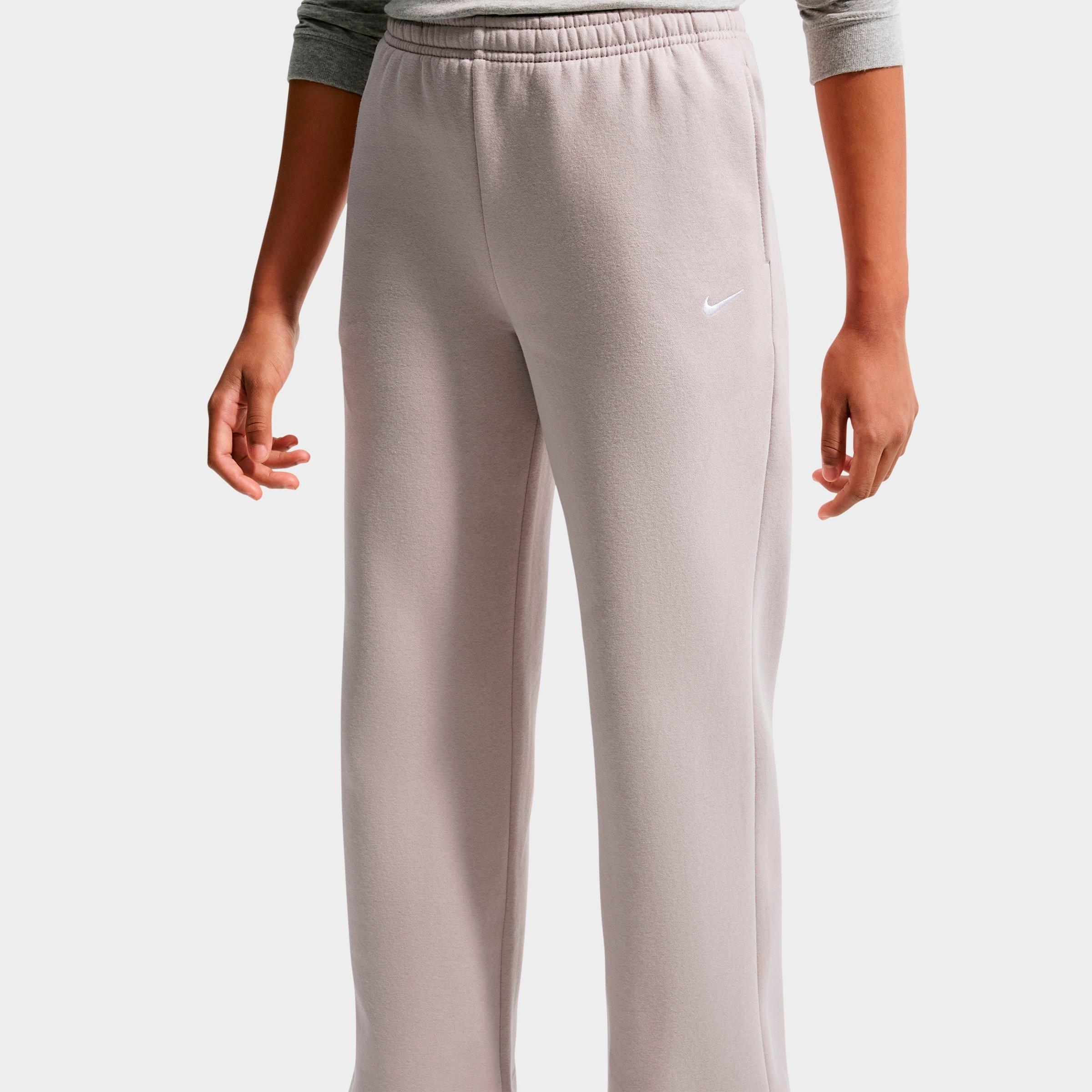 Girls' Big Kids' Nike Sportswear Studio Fleece Open Hem Sweatpants