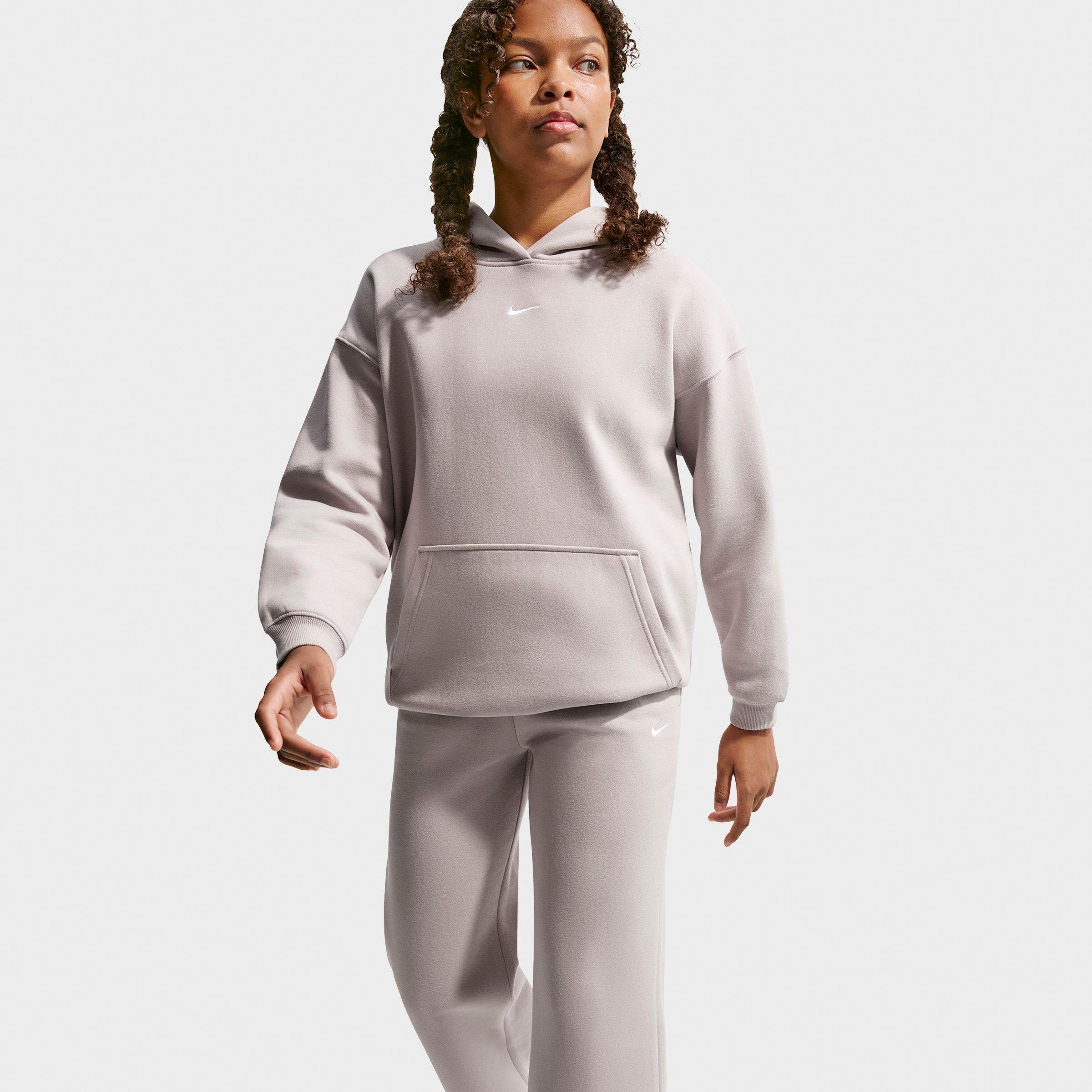 Girls' Big Kids' Nike Sportswear Studio Fleece Open Hem Sweatpants