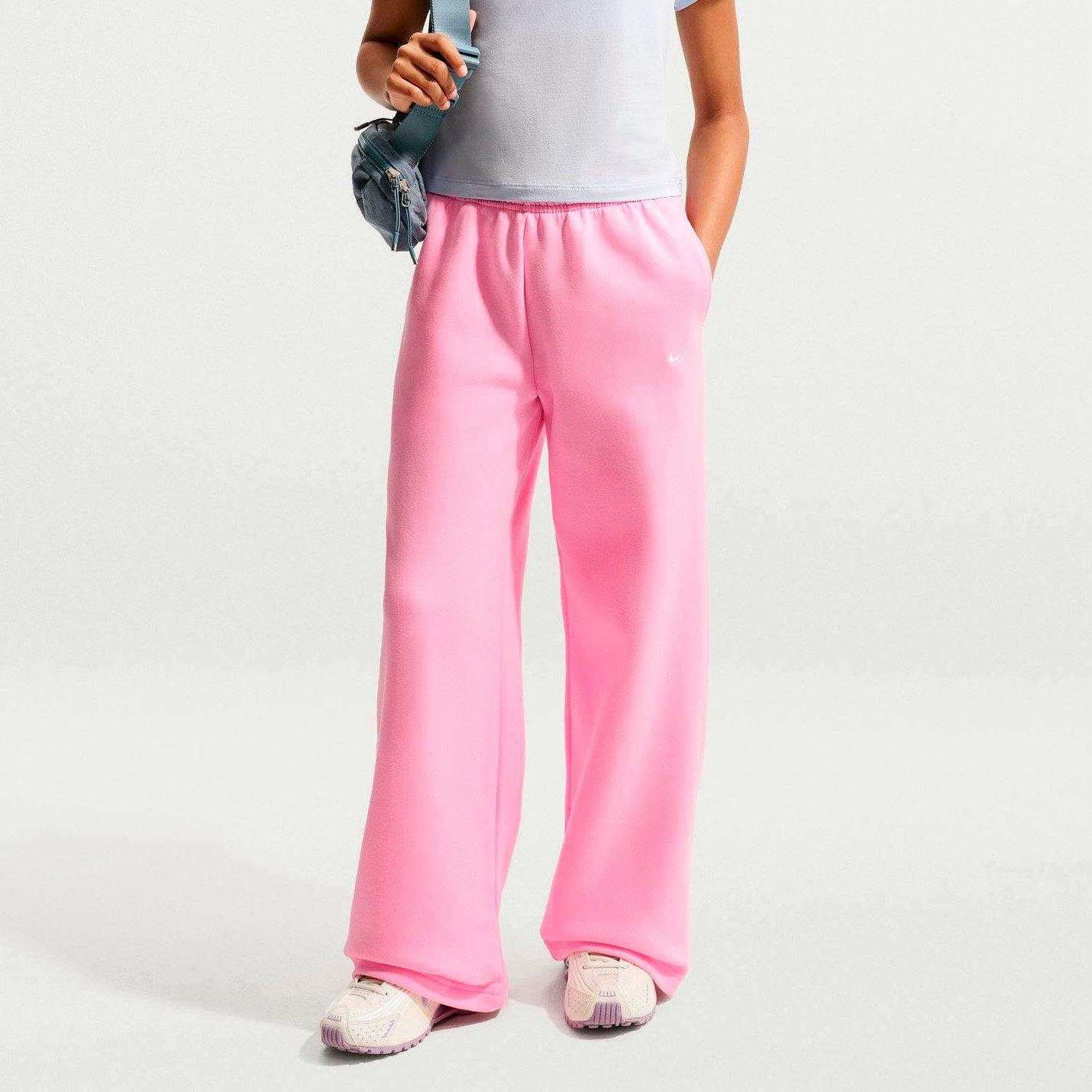 Girls' Big Kids' Nike Sportswear Studio Fleece Open Hem Sweatpants