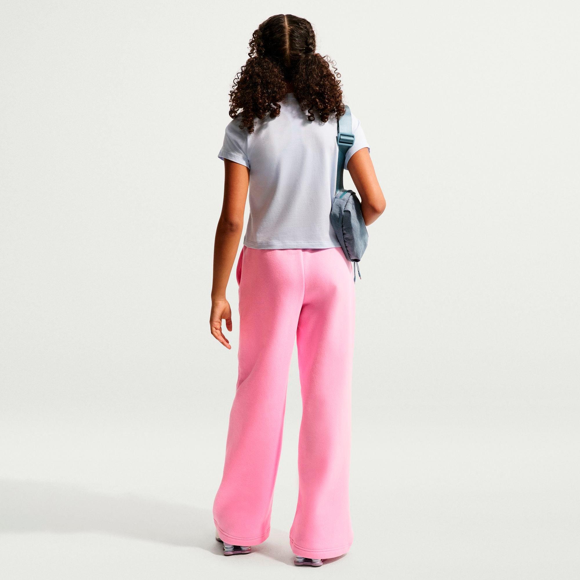 Girls' Big Kids' Nike Sportswear Studio Fleece Open Hem Sweatpants