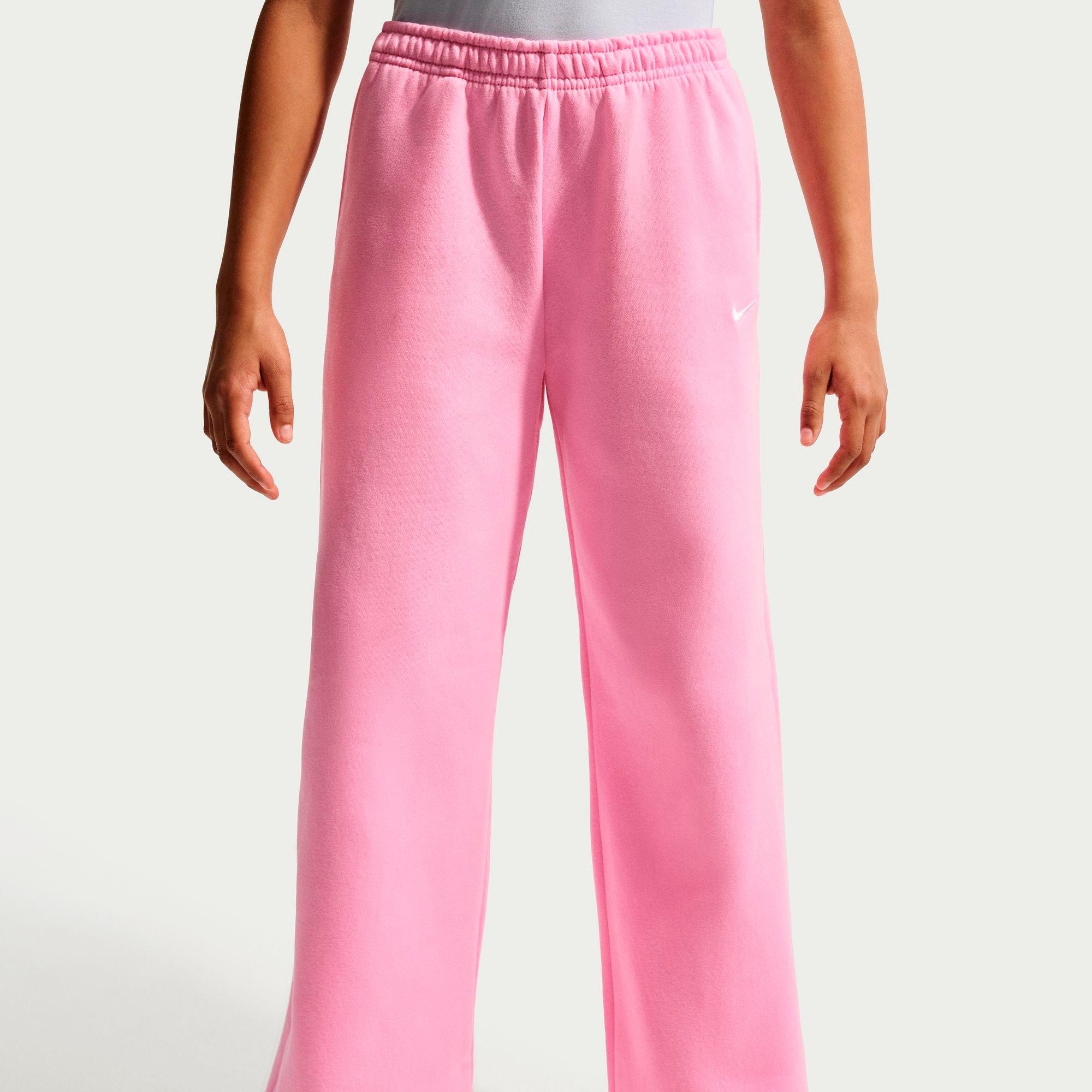 Girls' Big Kids' Nike Sportswear Studio Fleece Open Hem Sweatpants