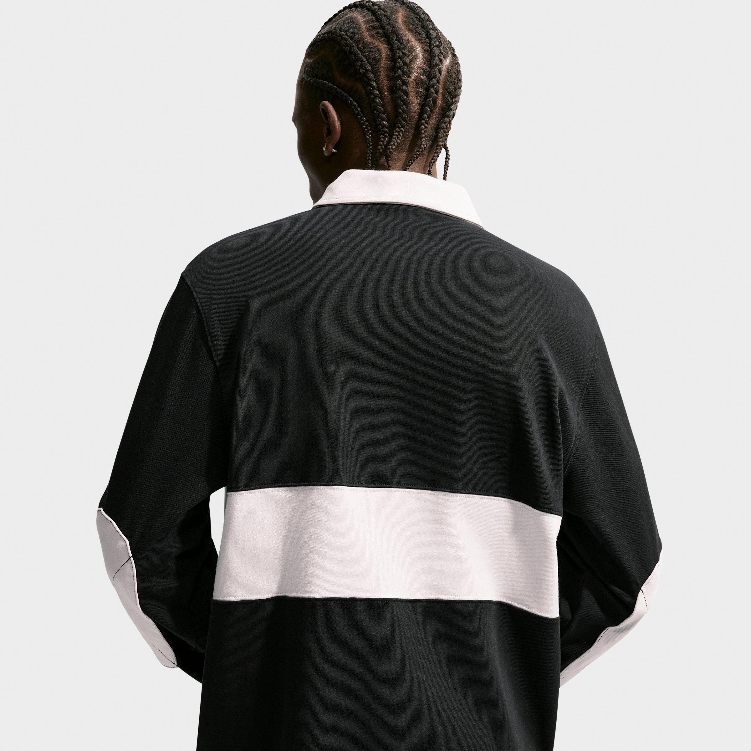 Men's Nike Club Striped Long-Sleeve Rugby Top
