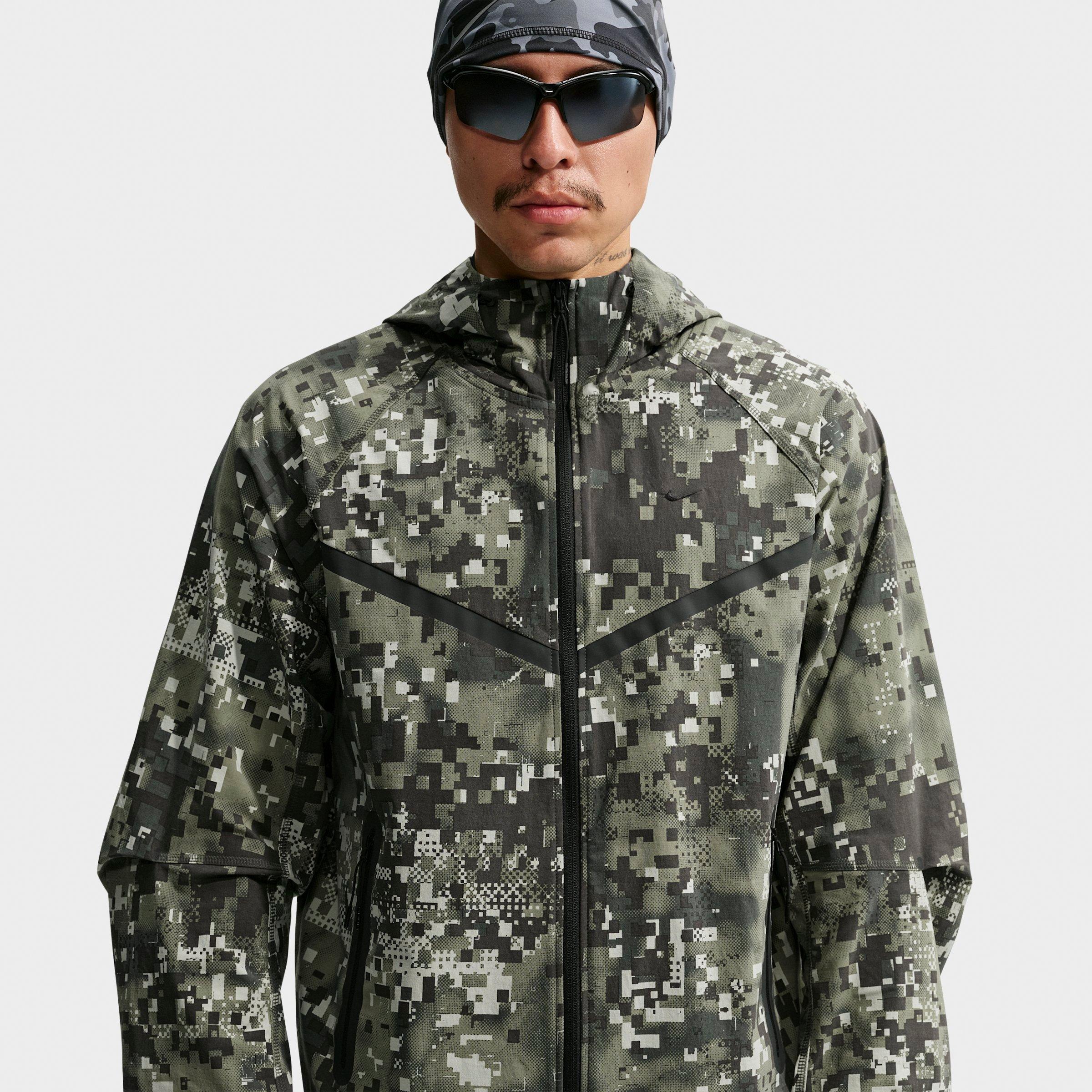 Men's Nike Tech Dri-FIT Woven Digital Camo Print Full-Zip Jacket