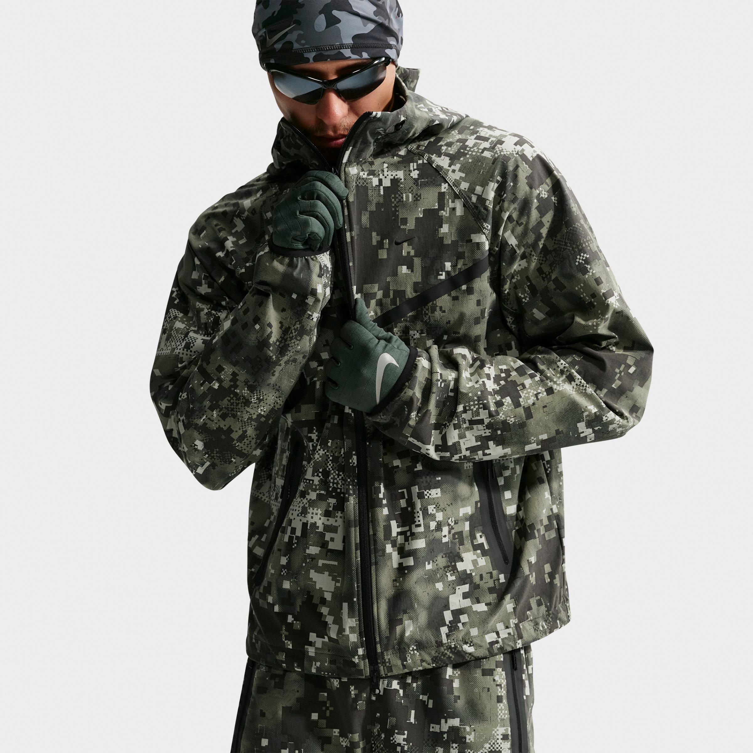 Men's Nike Tech Dri-FIT Woven Digital Camo Print Full-Zip Jacket