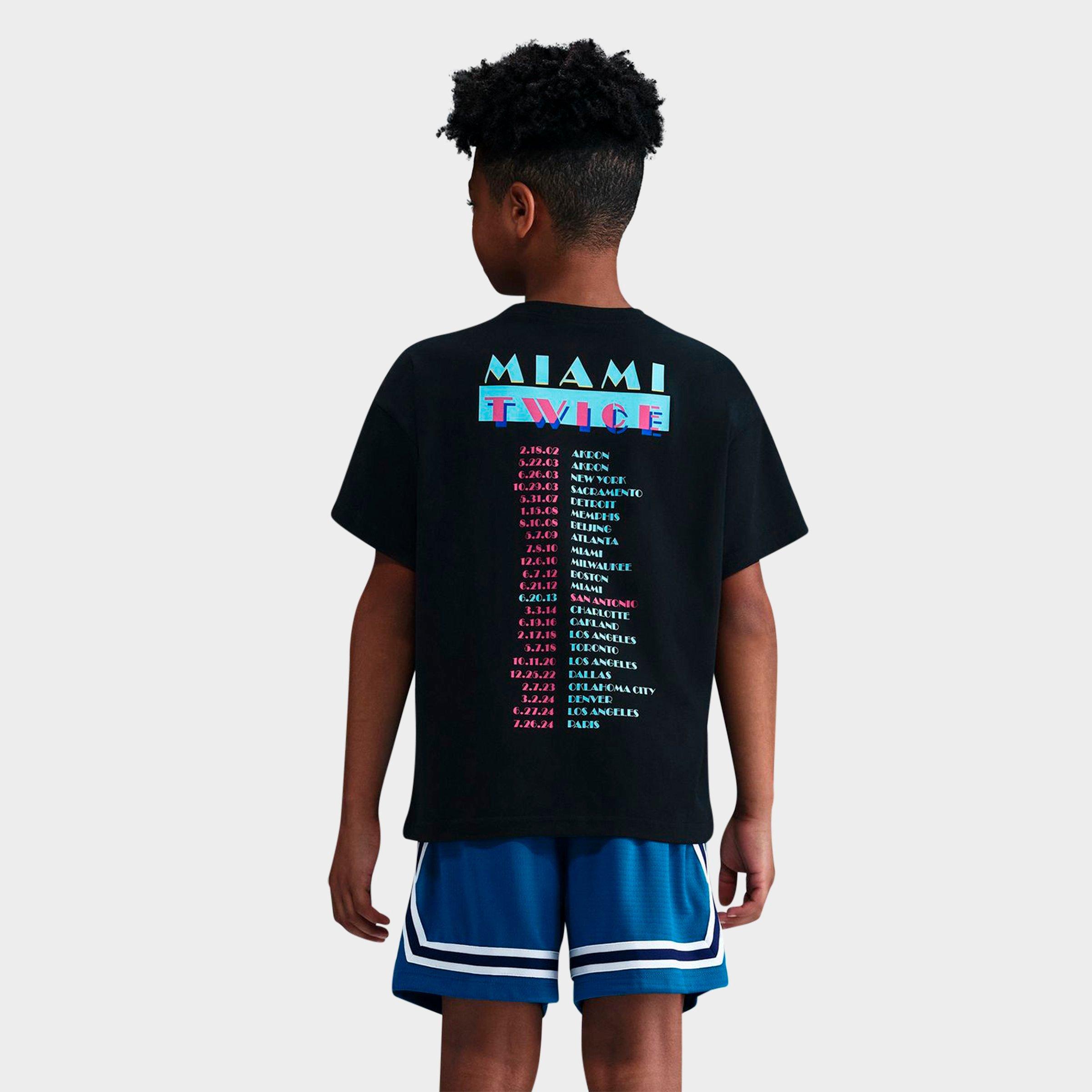 Big Kids' Nike Sportswear LeBron Max 90 Miami Twice T-Shirt