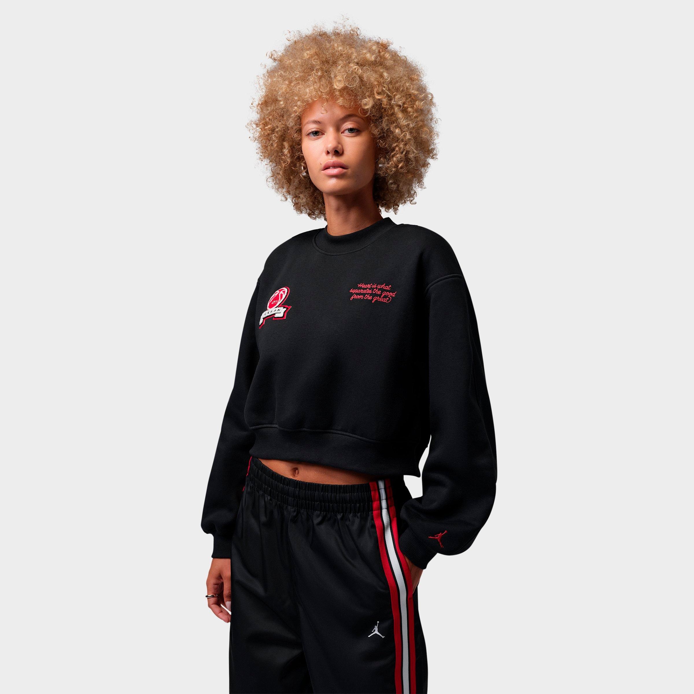 Women's Jordan Brooklyn Fleece Cropped Crewneck Sweatshirt