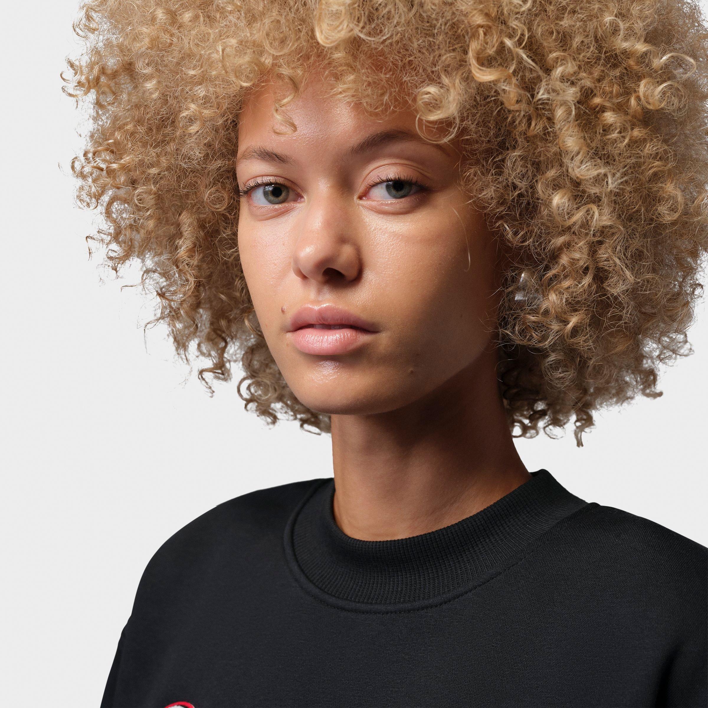 Women's Jordan Brooklyn Fleece Cropped Crewneck Sweatshirt