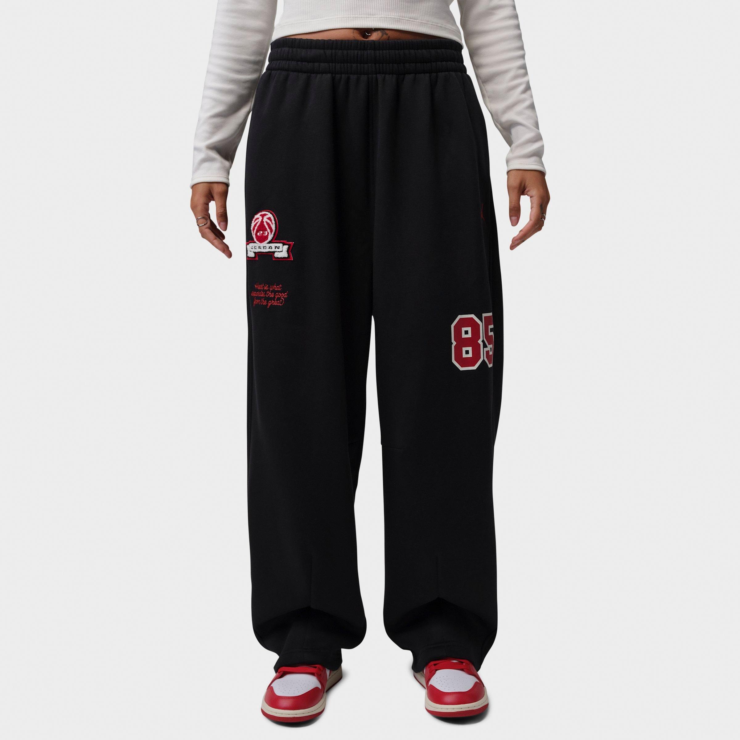 Women's Jordan Brooklyn Fleece Wide-Leg Graphic Pants