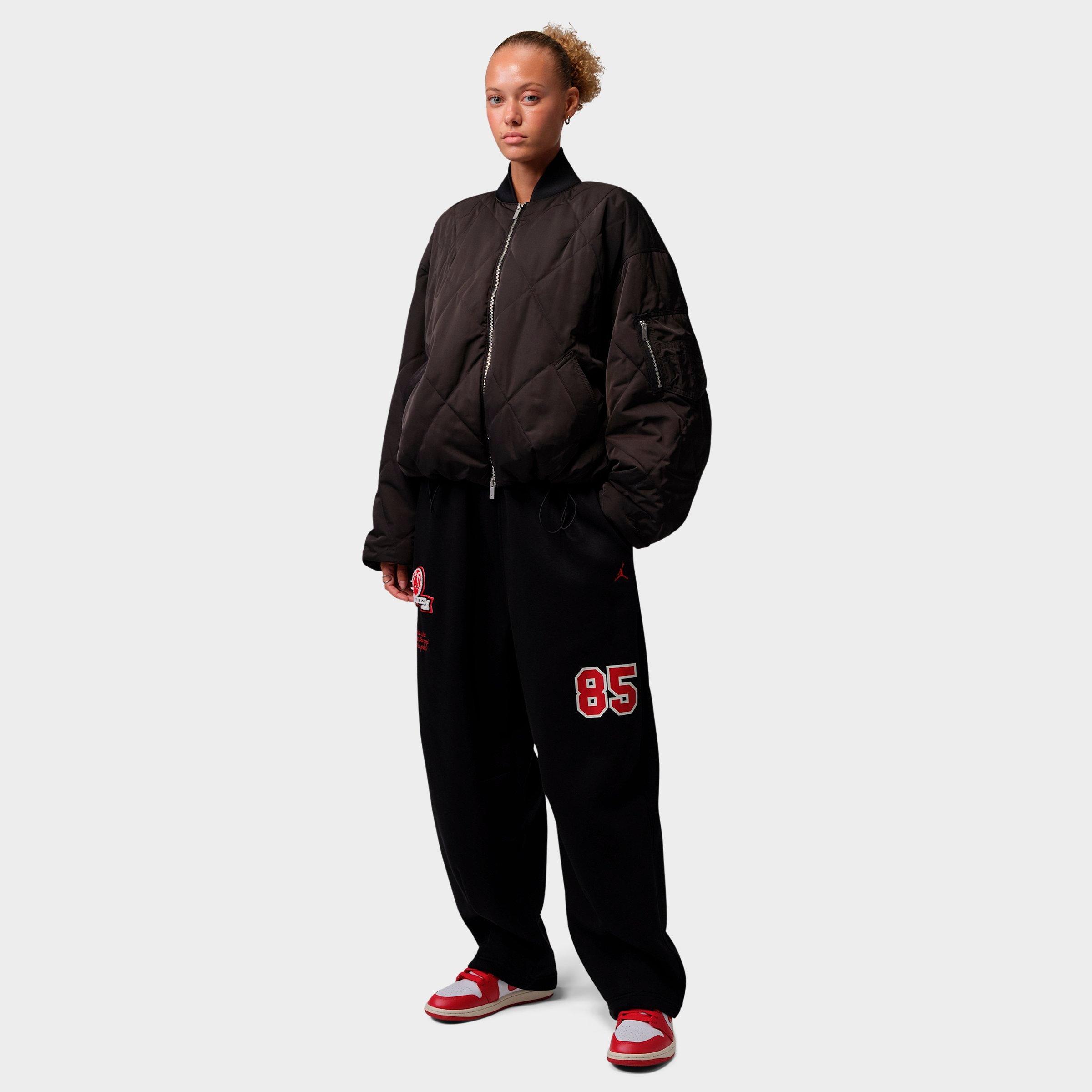 Women's Jordan Brooklyn Fleece Wide-Leg Graphic Pants