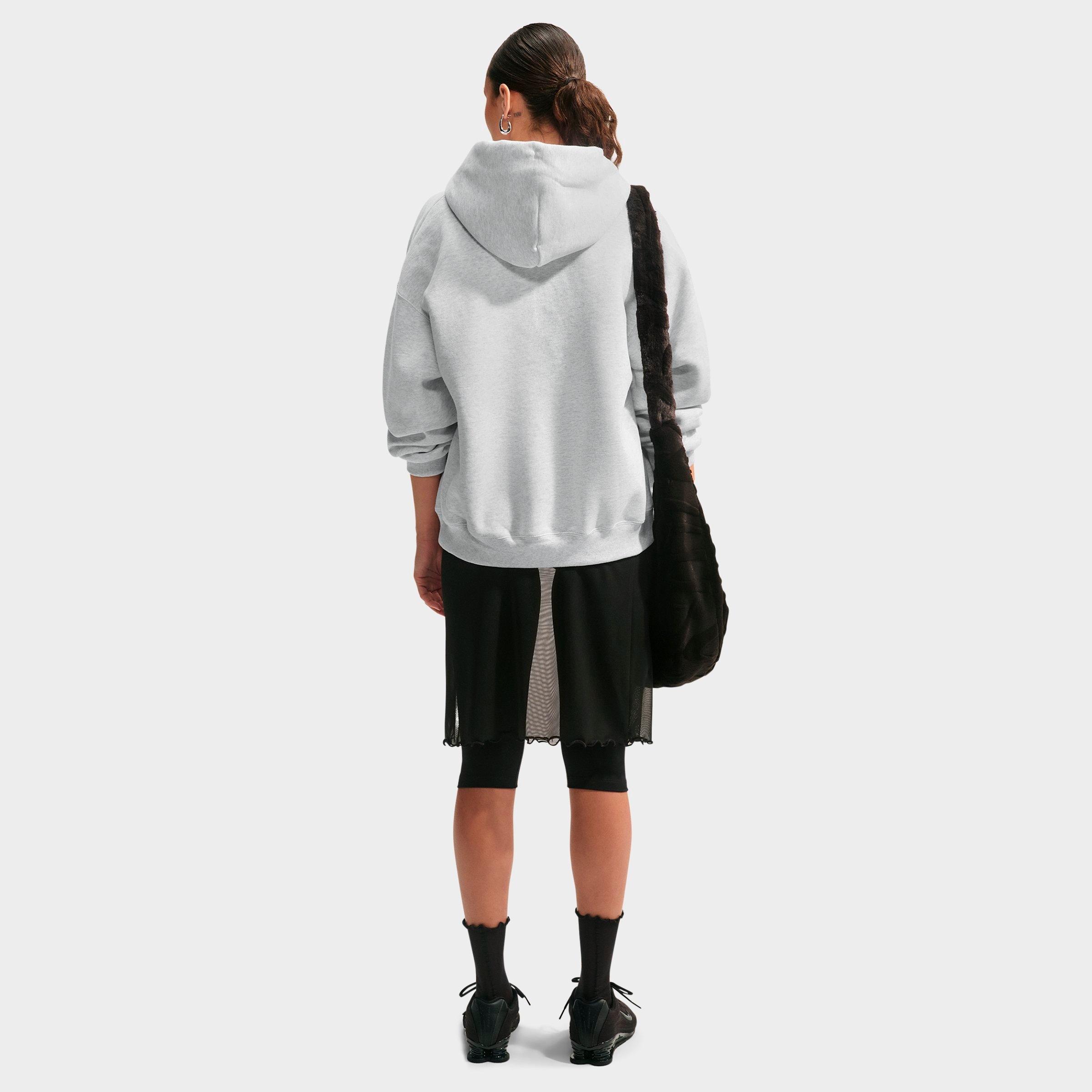 Women's Nike Studio Fleece Medium-Weight Oversized Full-Zip Hoodie