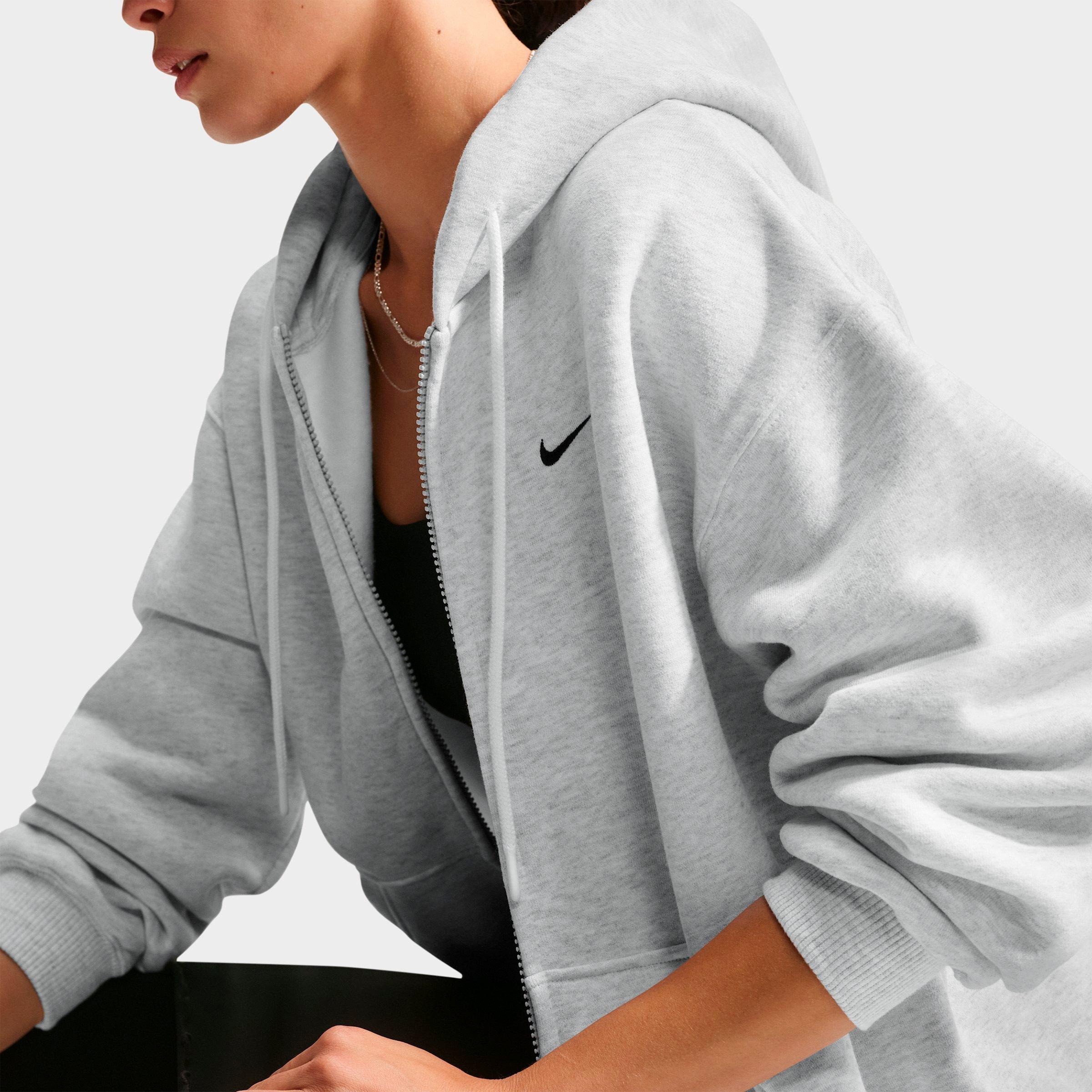 Women's Nike Studio Fleece Medium-Weight Oversized Full-Zip Hoodie