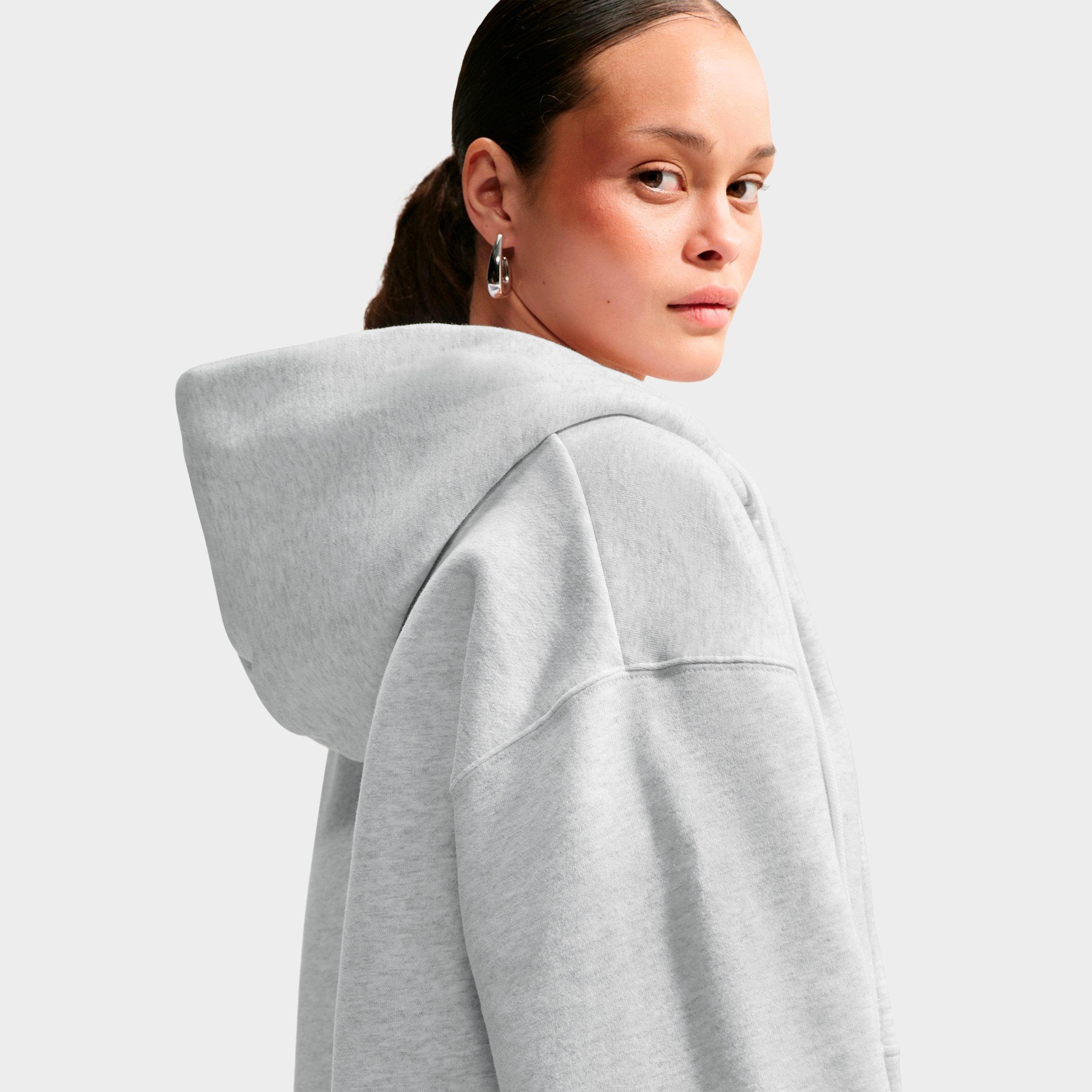 Women's Nike Studio Fleece Medium-Weight Oversized Full-Zip Hoodie