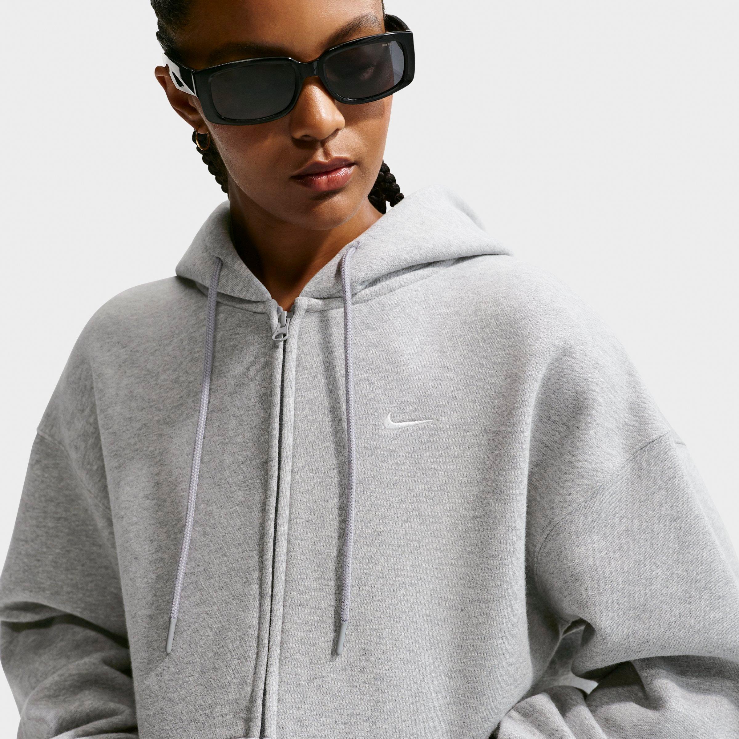 Women's Nike Studio Fleece Medium-Weight Oversized Full-Zip Hoodie