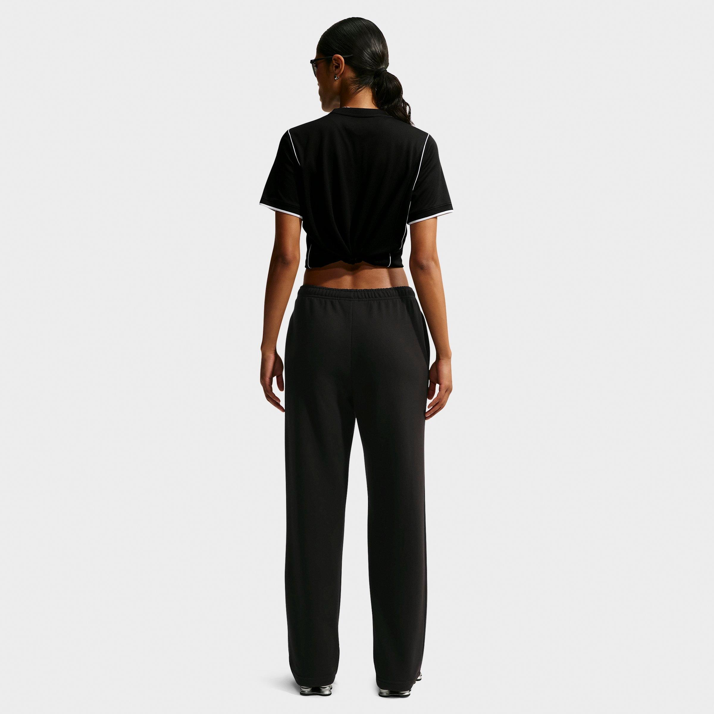 Women's Nike Studio Fleece Lightweight French Terry Mid-Rise Open-Hem Pants