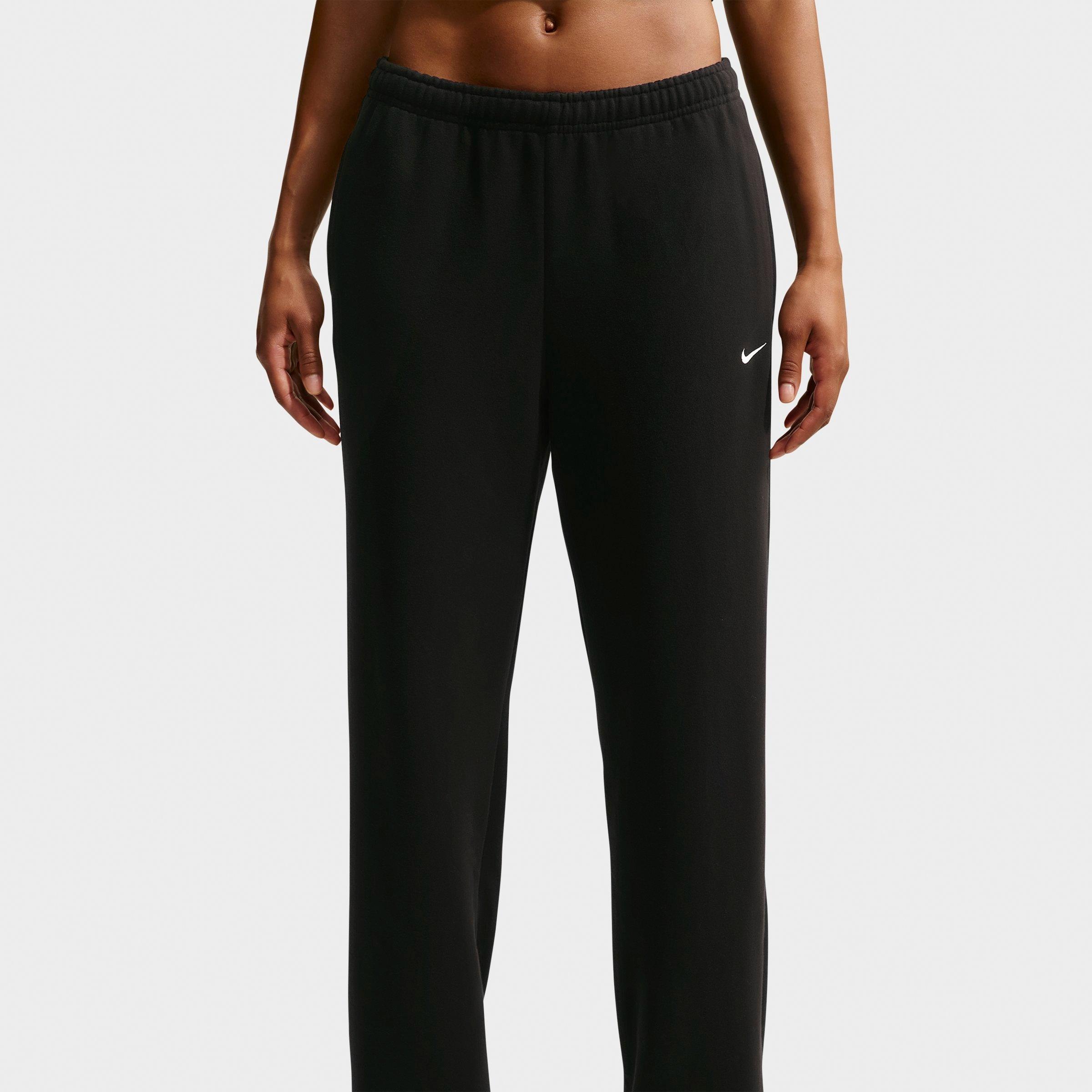 Women's Nike Studio Fleece Lightweight French Terry Mid-Rise Open-Hem Pants
