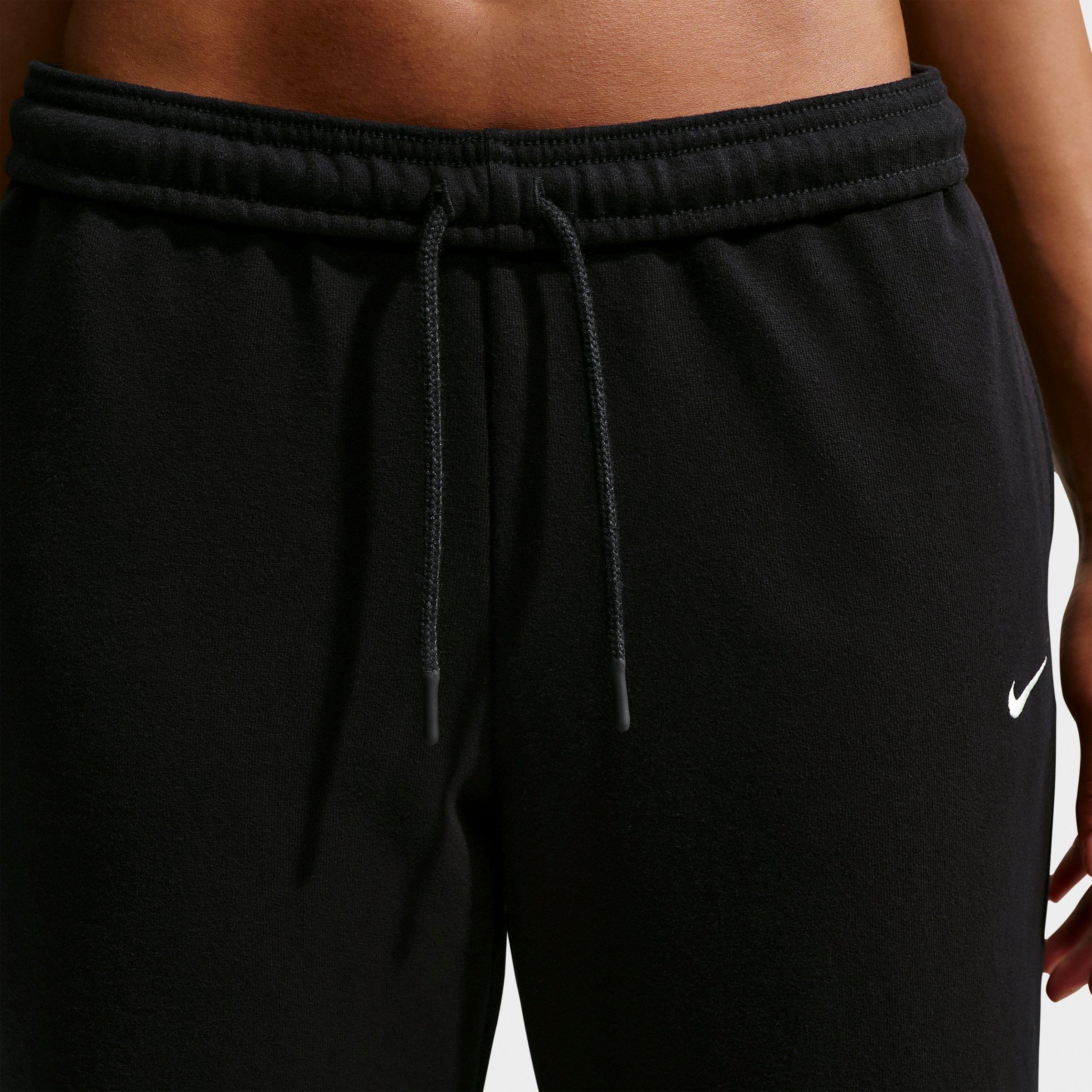 Women's Nike Studio Fleece Lightweight French Terry Mid-Rise Open-Hem Pants
