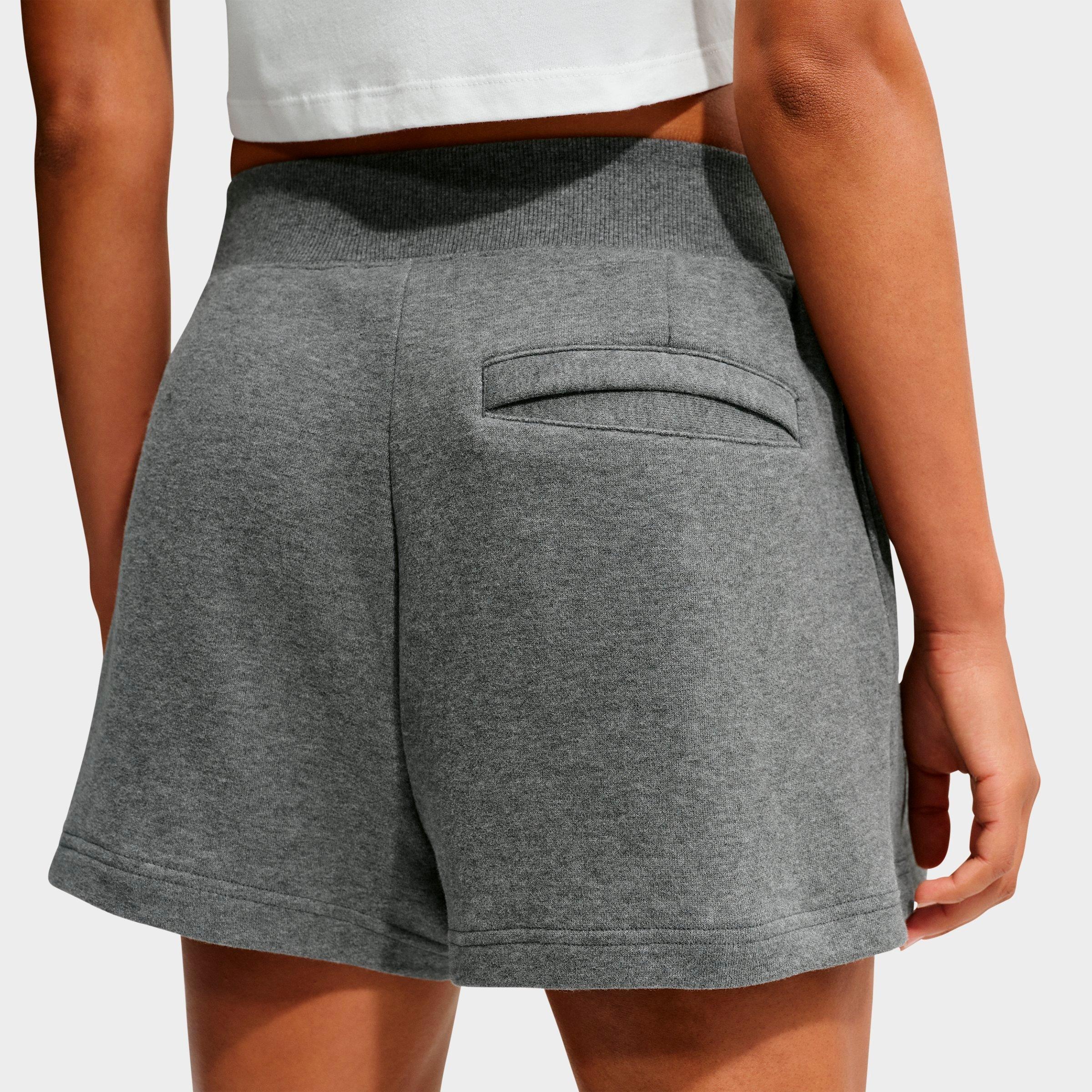 Women's Nike Studio Fleece Lightweight French Terry High-Rise Pleated Shorts