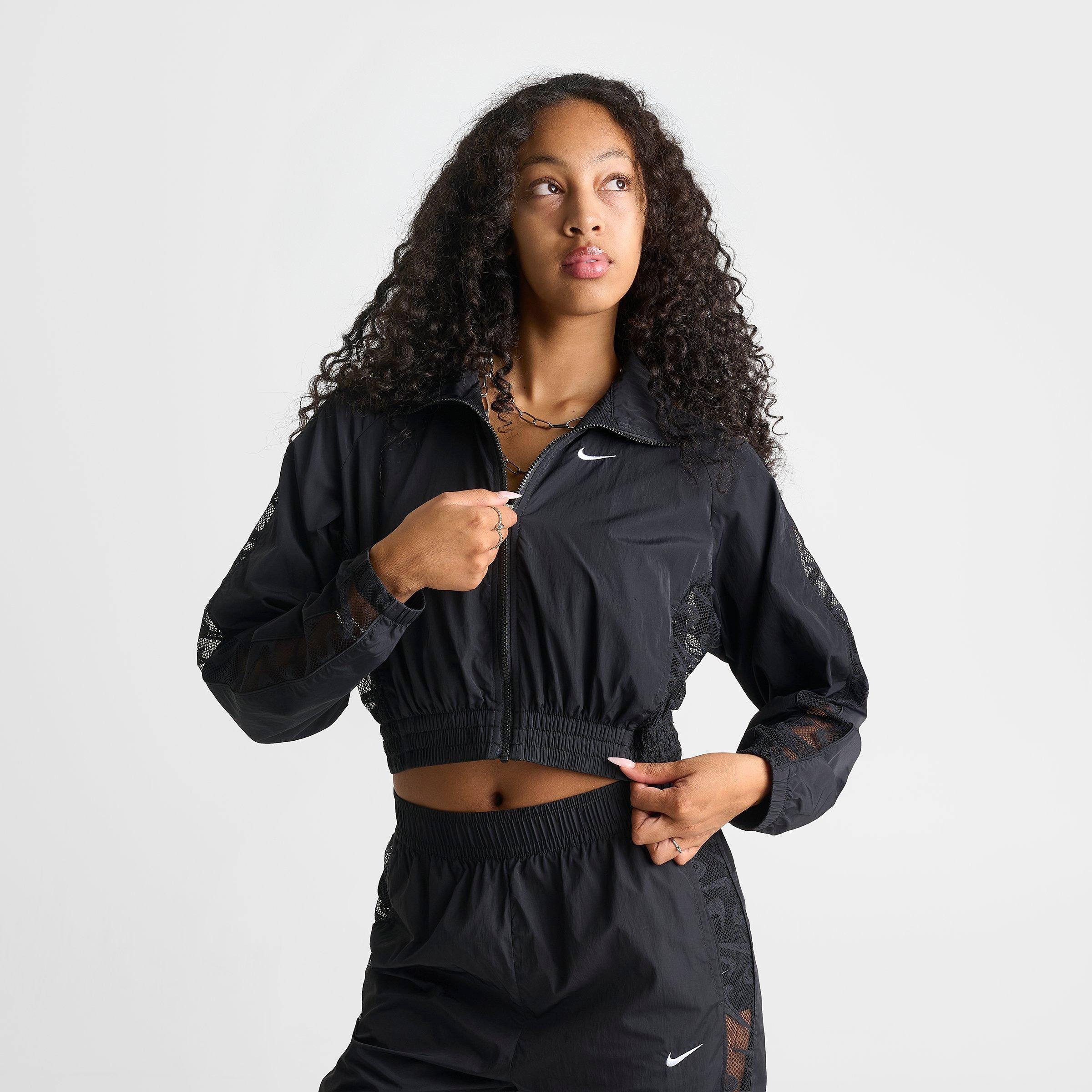 Women's Nike Sportswear Lace Cropped Full-Zip Track Jacket