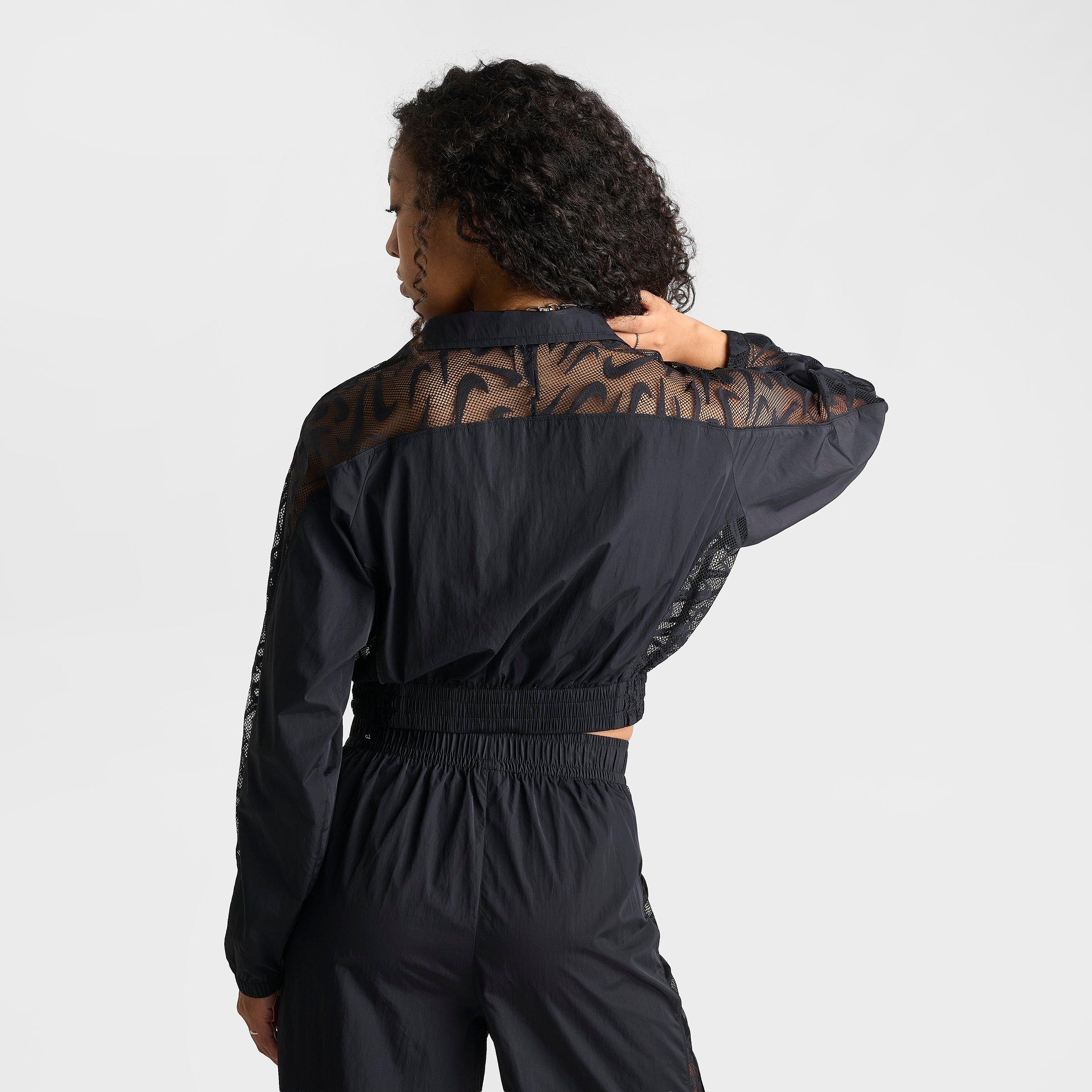Women's Nike Sportswear Lace Cropped Full-Zip Track Jacket