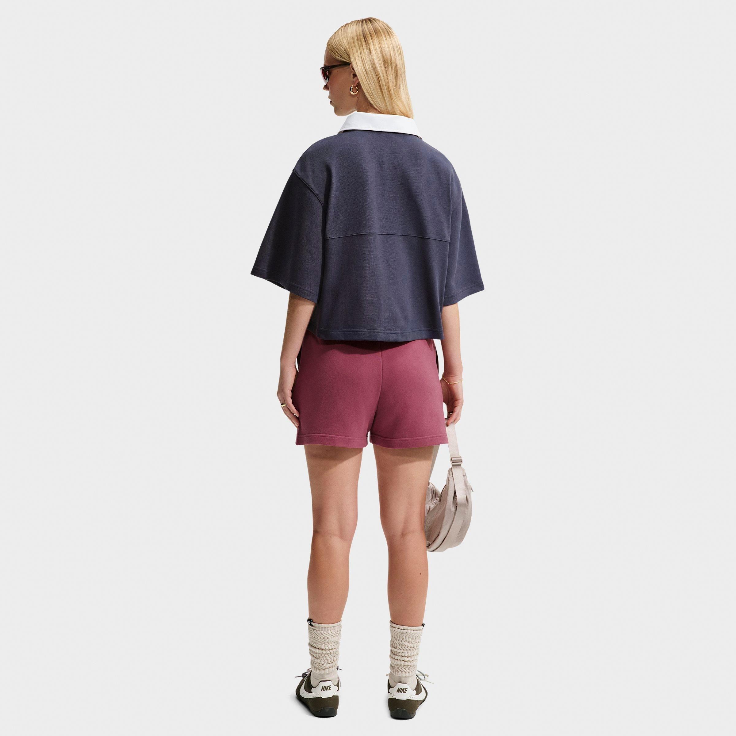 Women's Nike Studio Fleece Lightweight French Terry Mid-Rise Shorts