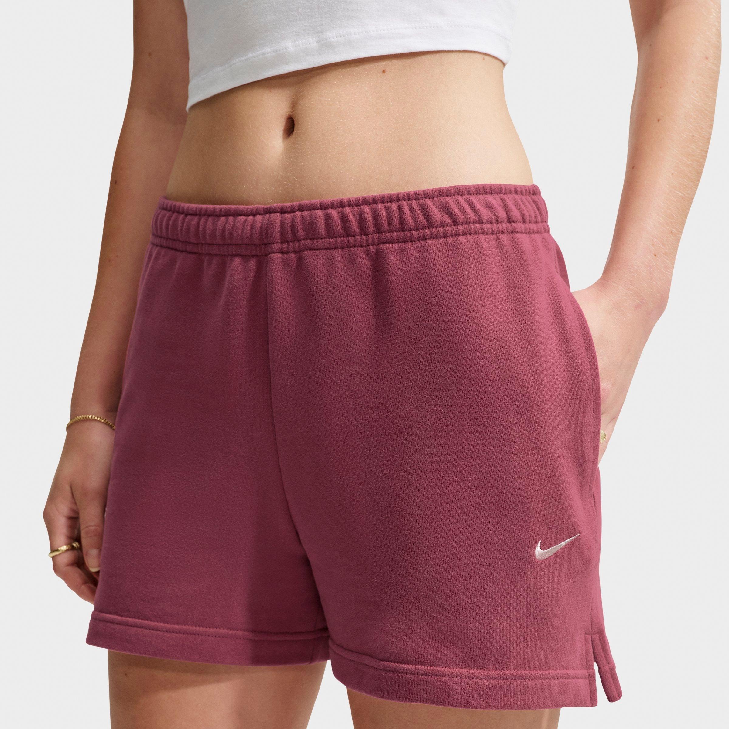 Women's Nike Studio Fleece Lightweight French Terry Mid-Rise Shorts