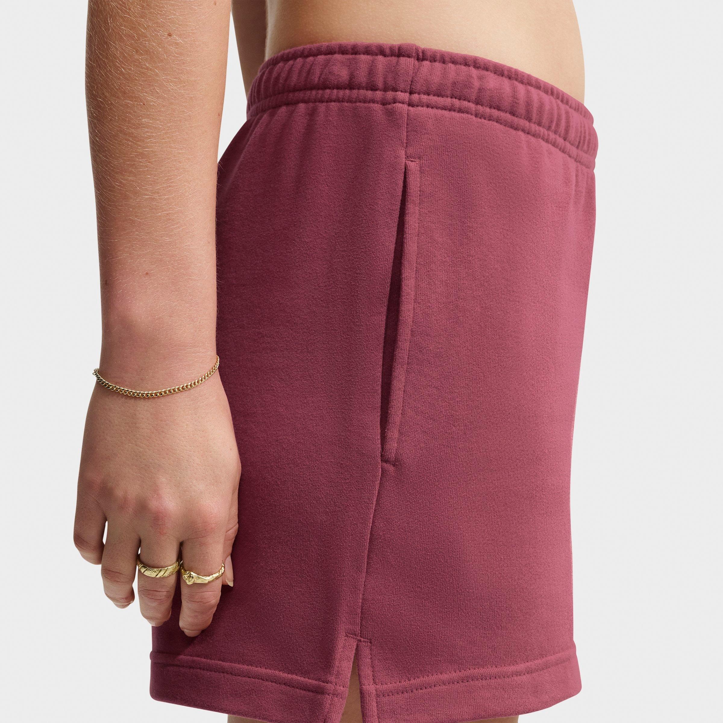 Women's Nike Studio Fleece Lightweight French Terry Mid-Rise Shorts