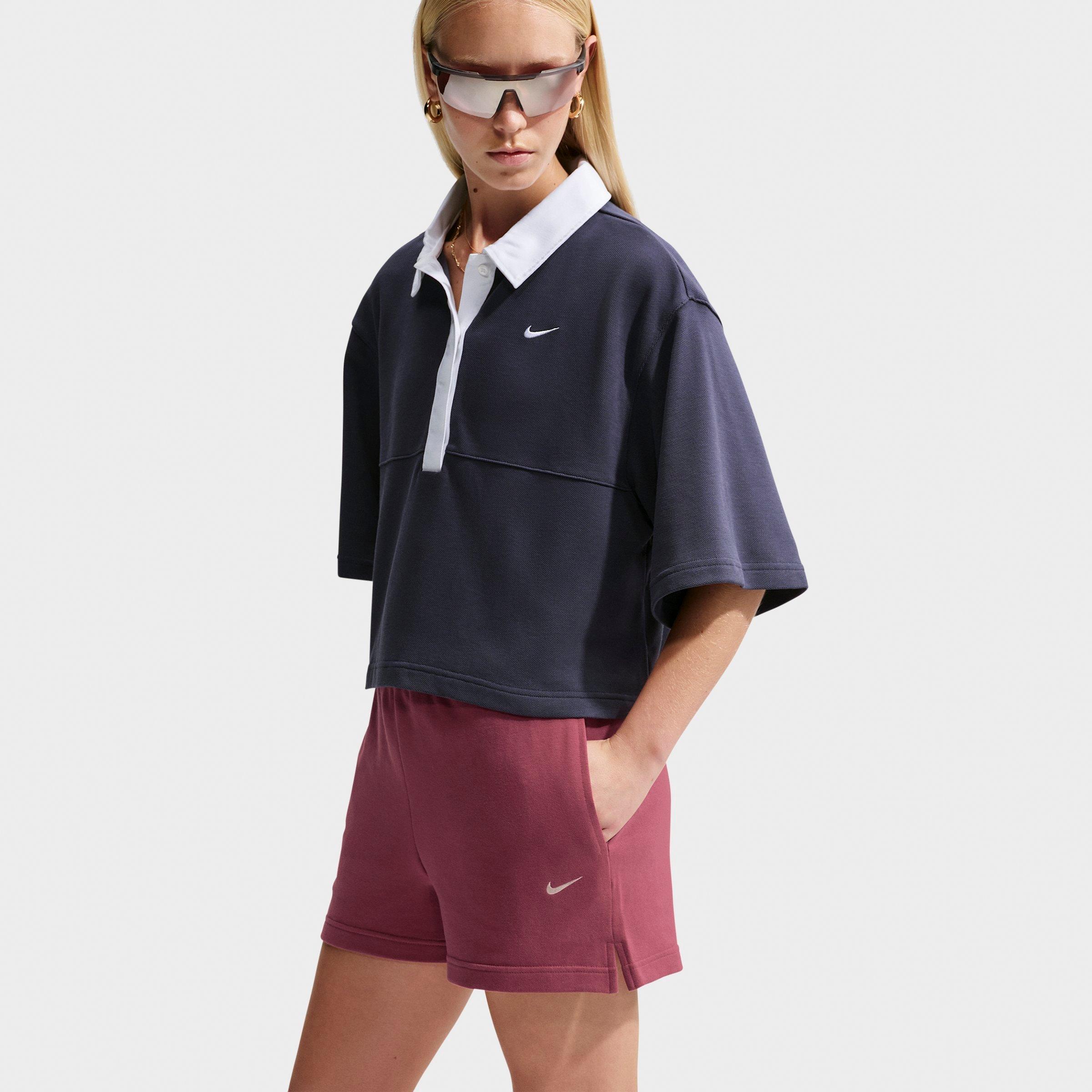 Women's Nike Studio Fleece Lightweight French Terry Mid-Rise Shorts