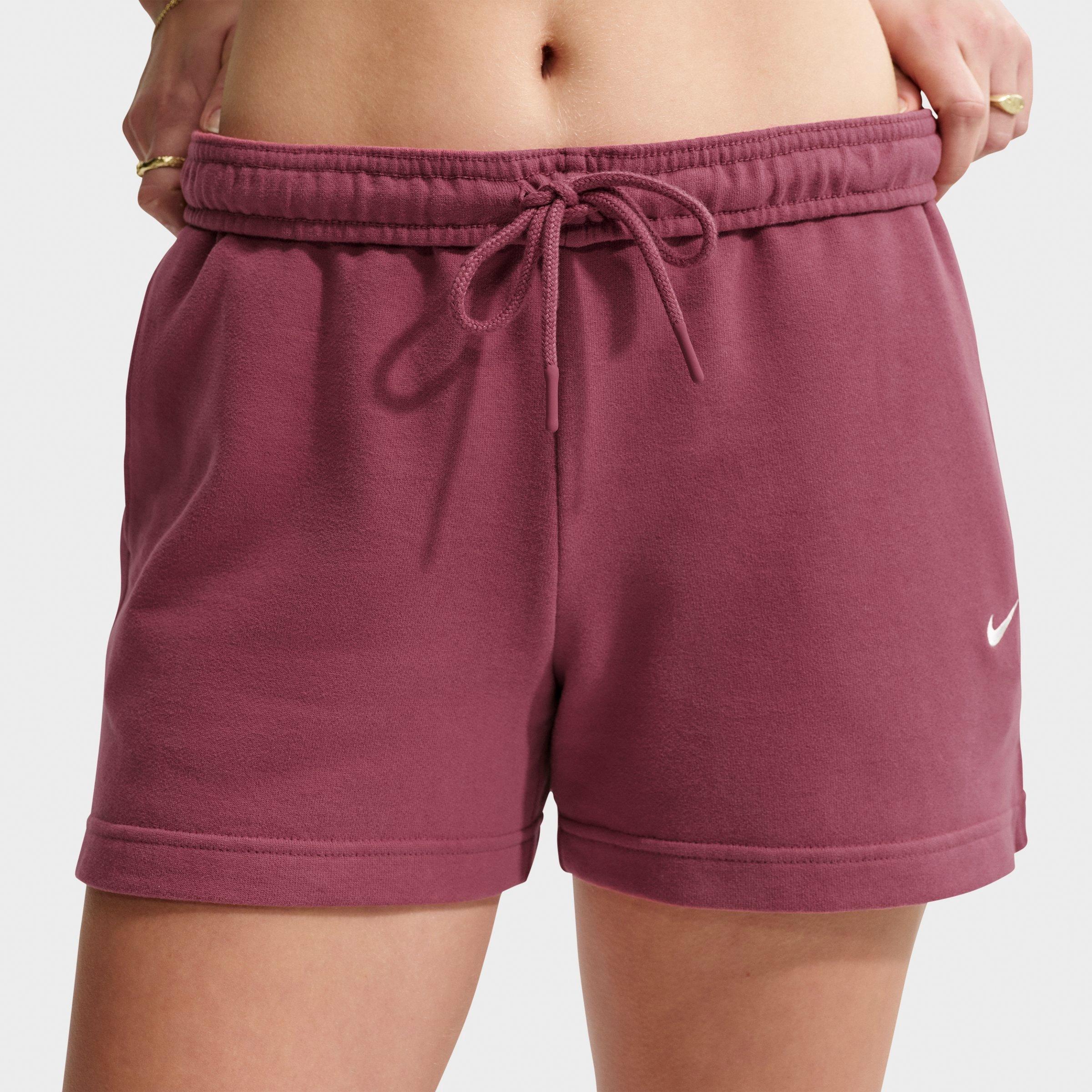Women's Nike Studio Fleece Lightweight French Terry Mid-Rise Shorts