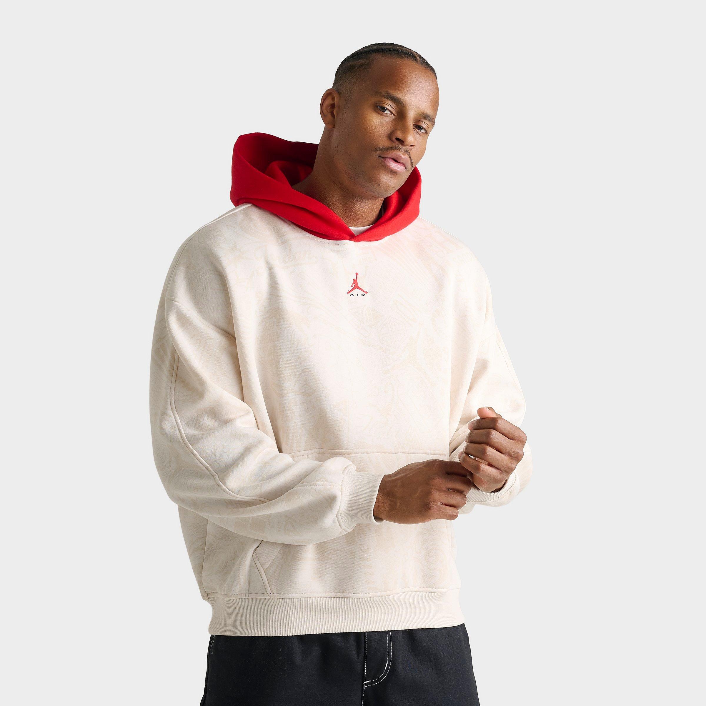Men's Jordan Brooklyn Fleece Laser Graphic Pullover Hoodie