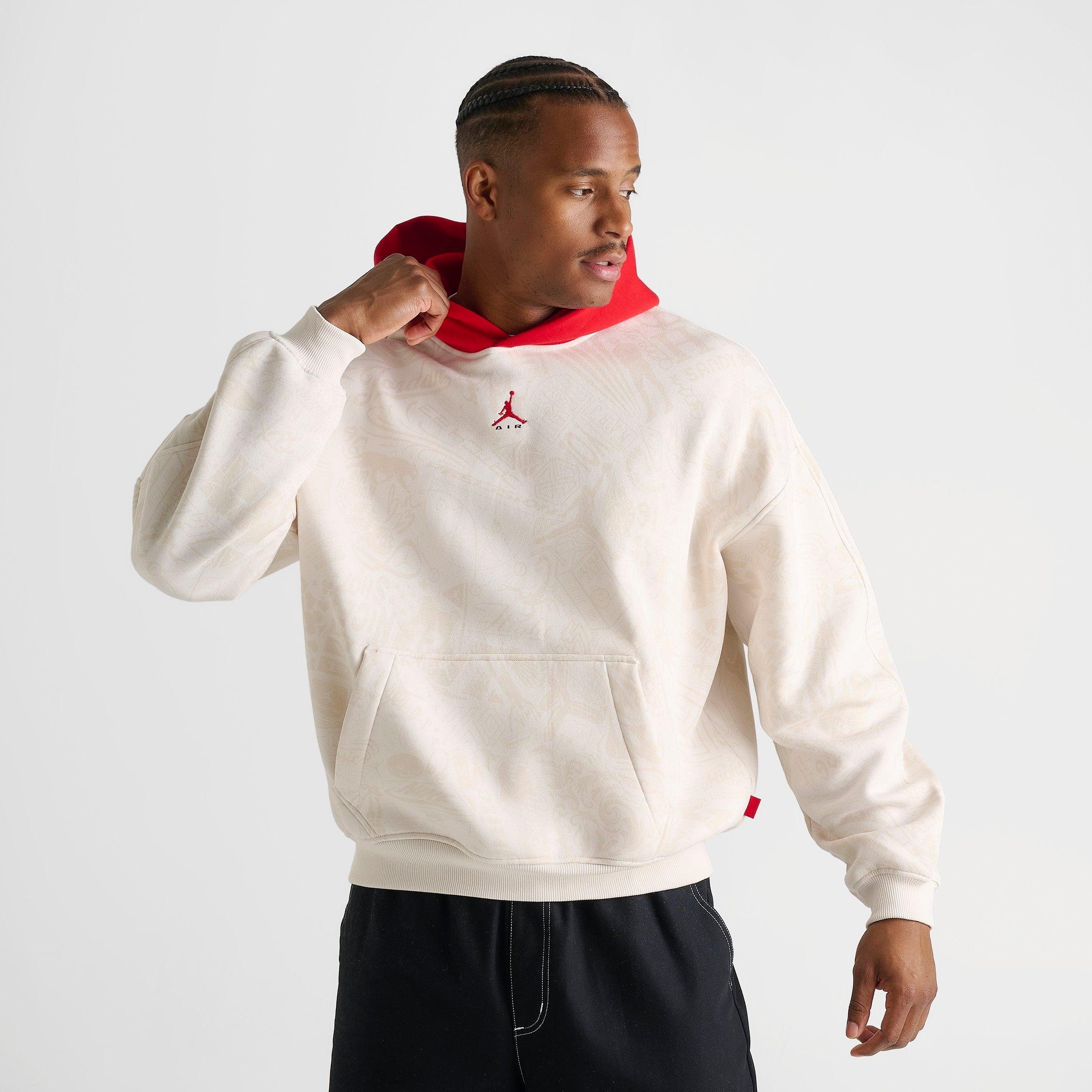 Men's Jordan Brooklyn Fleece Laser Graphic Pullover Hoodie