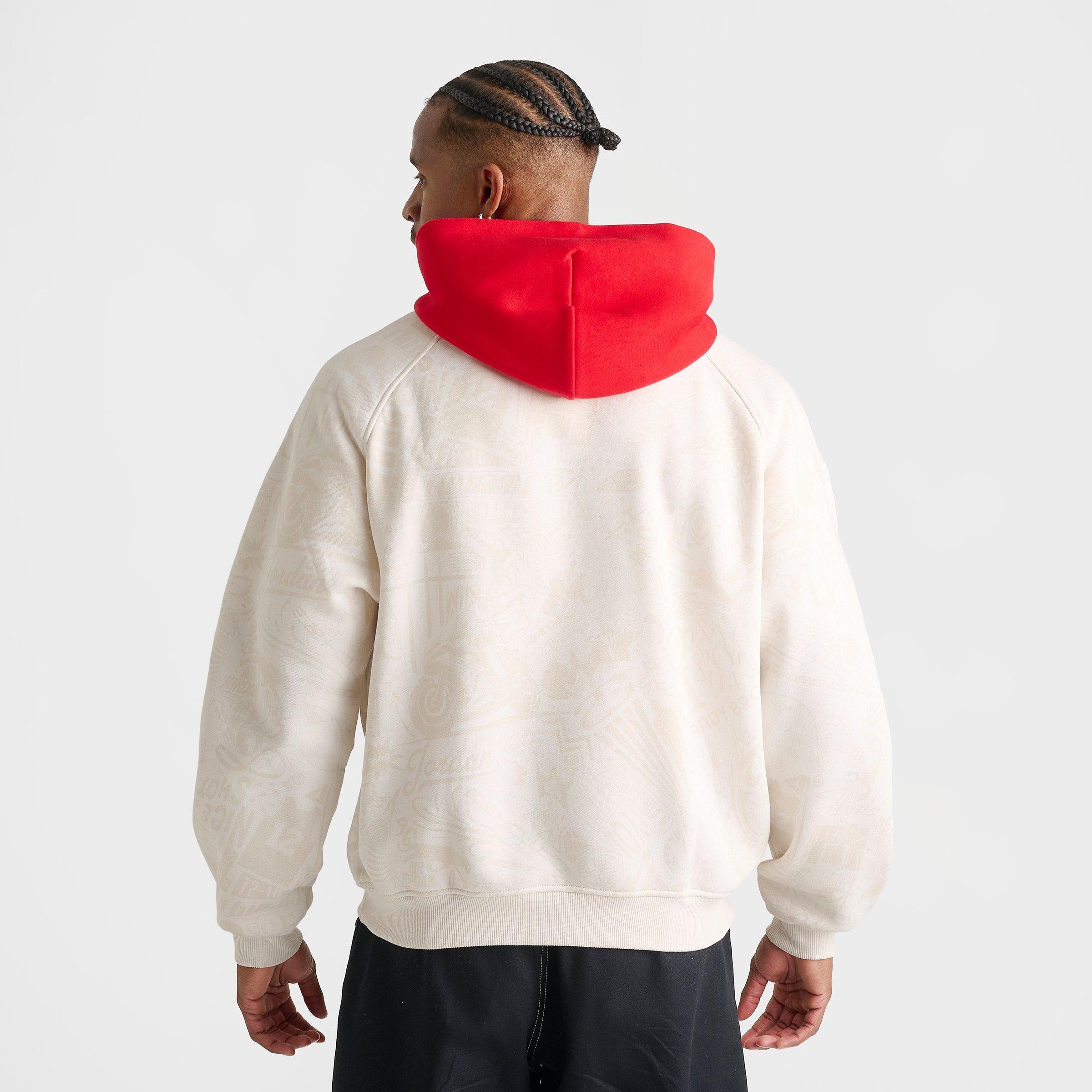 Men's Jordan Brooklyn Fleece Laser Graphic Pullover Hoodie