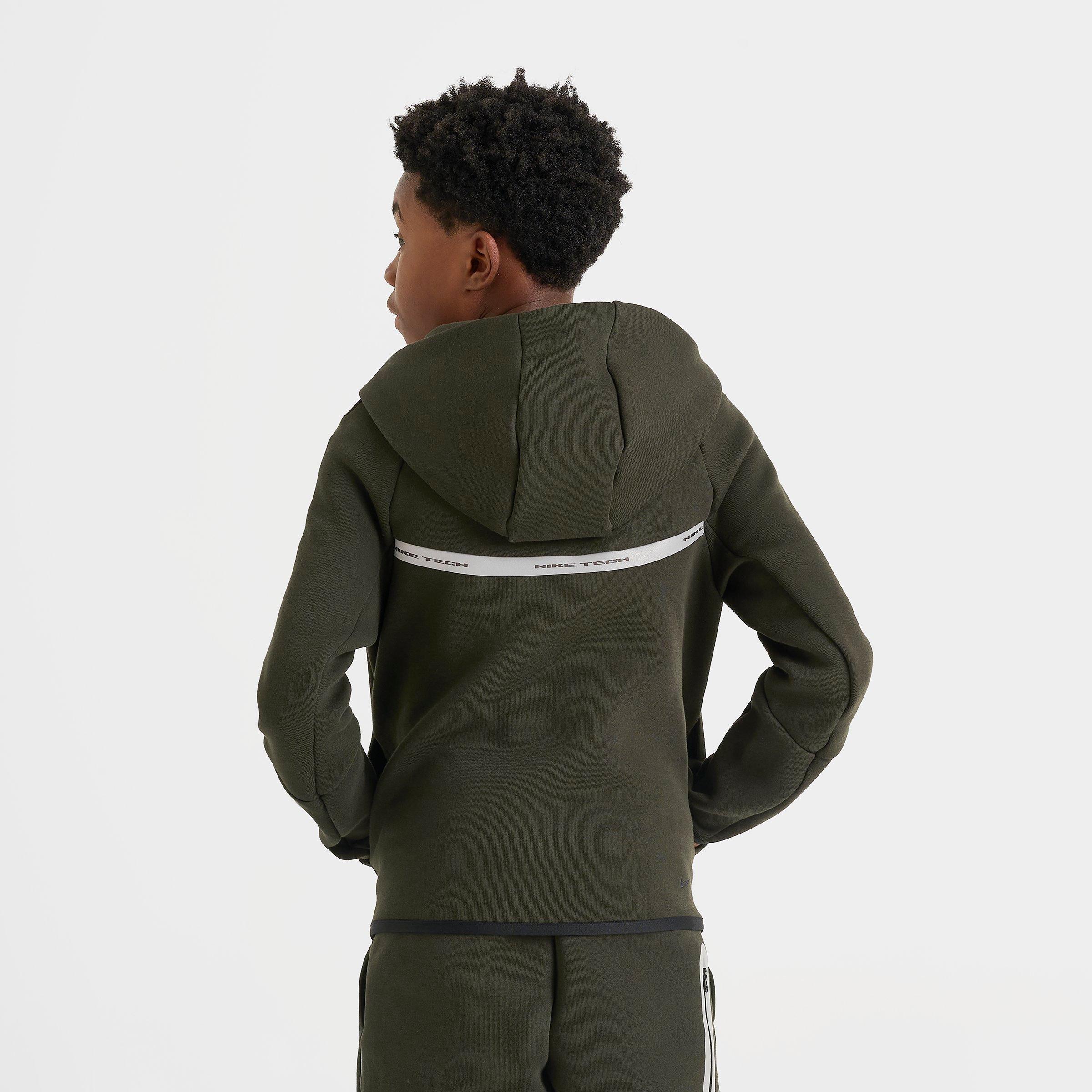 Boys' Big Kids' Nike Sportswear Tech Fleece Reflective Full-Zip Hoodie