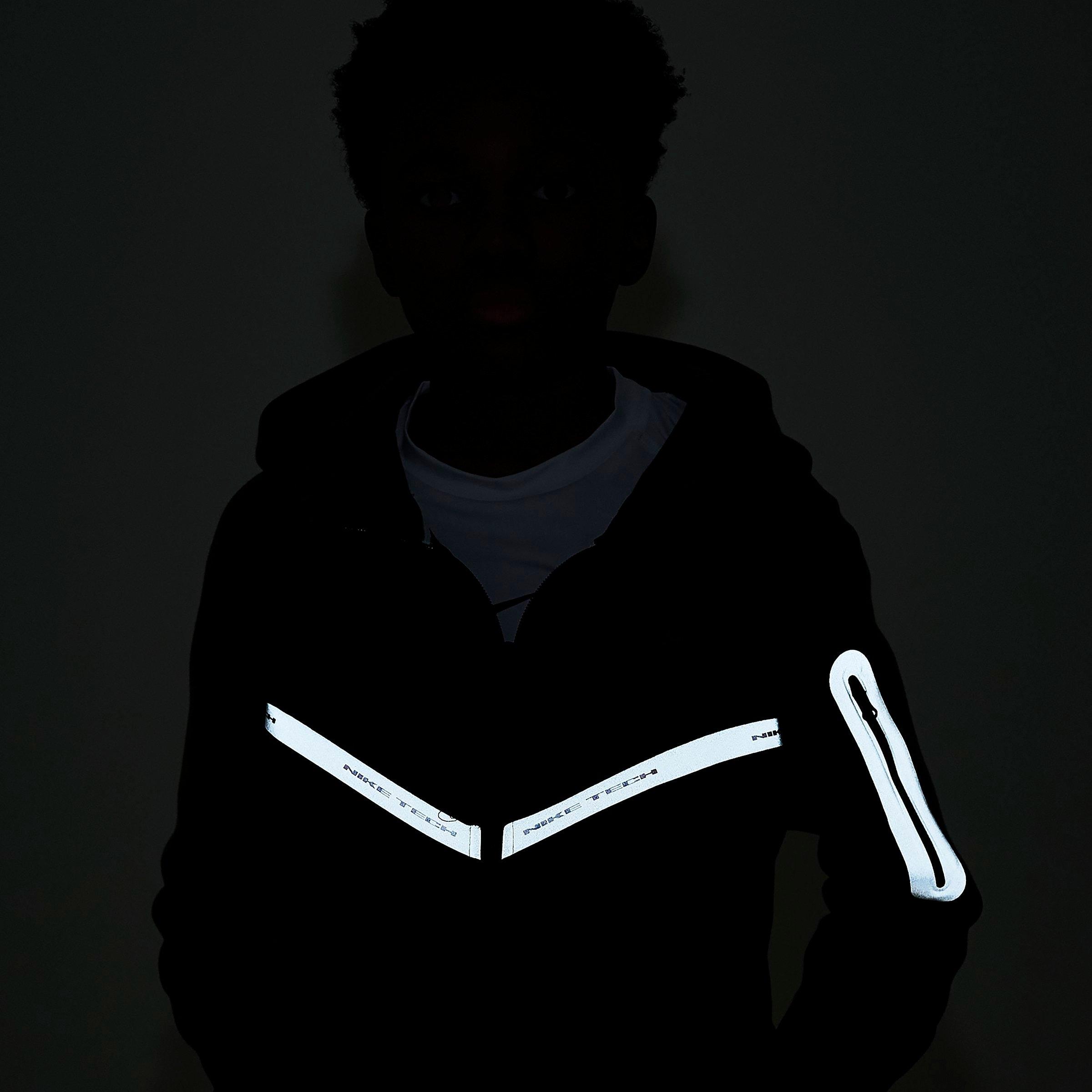 Boys' Big Kids' Nike Sportswear Tech Fleece Reflective Full-Zip Hoodie