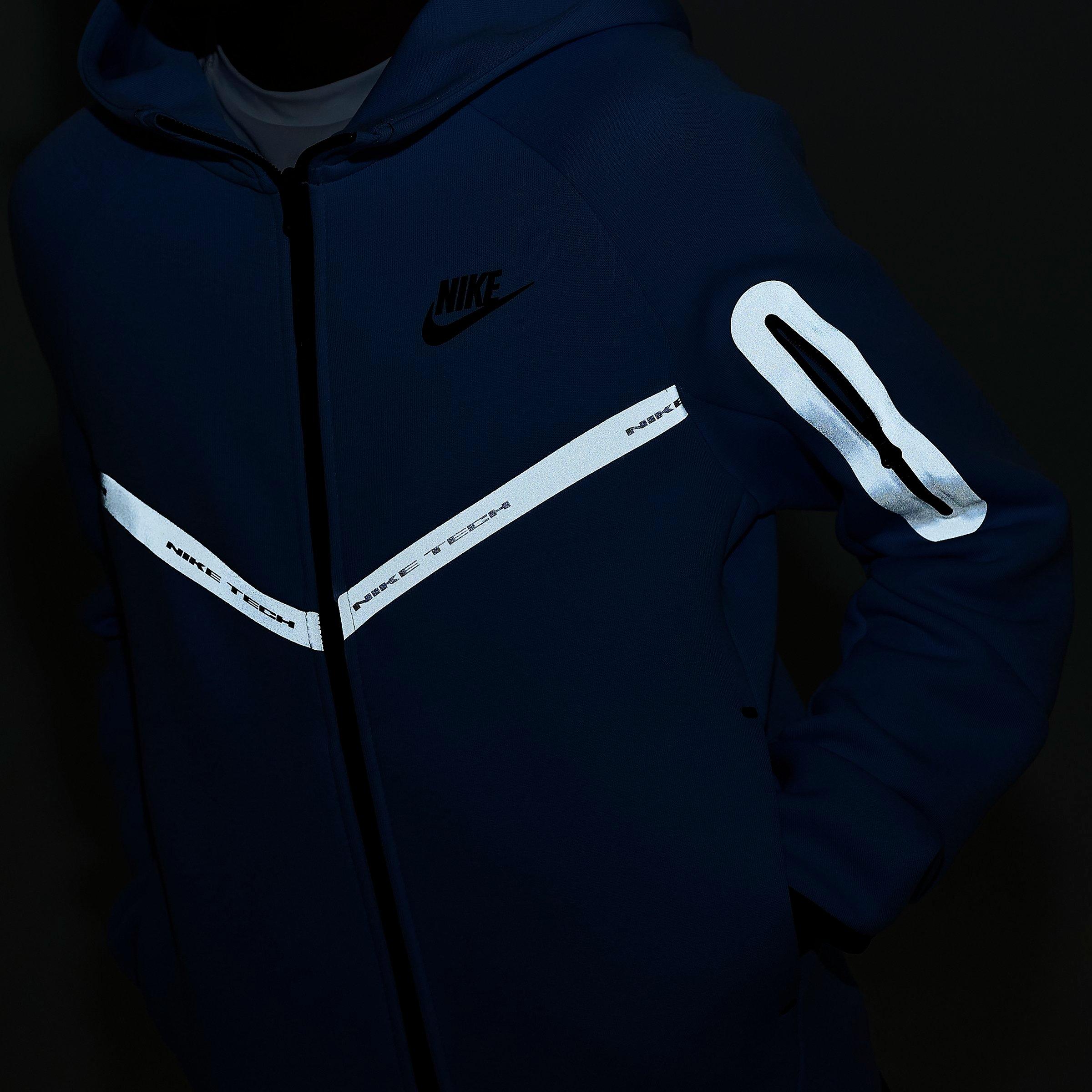 Boys' Big Kids' Nike Sportswear Tech Fleece Reflective Full-Zip Hoodie