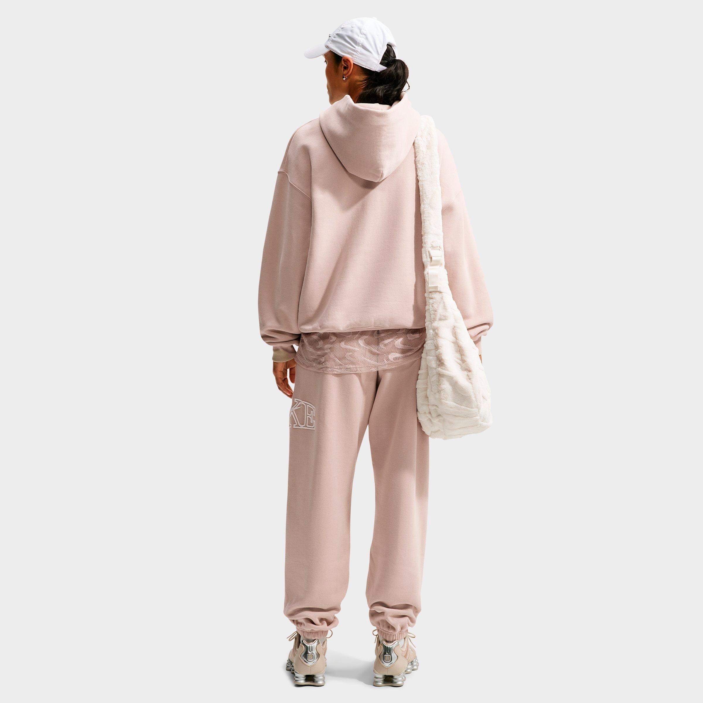 Women's Nike Studio Fleece Medium Weight "Graphic Pack" Logo Oversized Pullover Hoodie