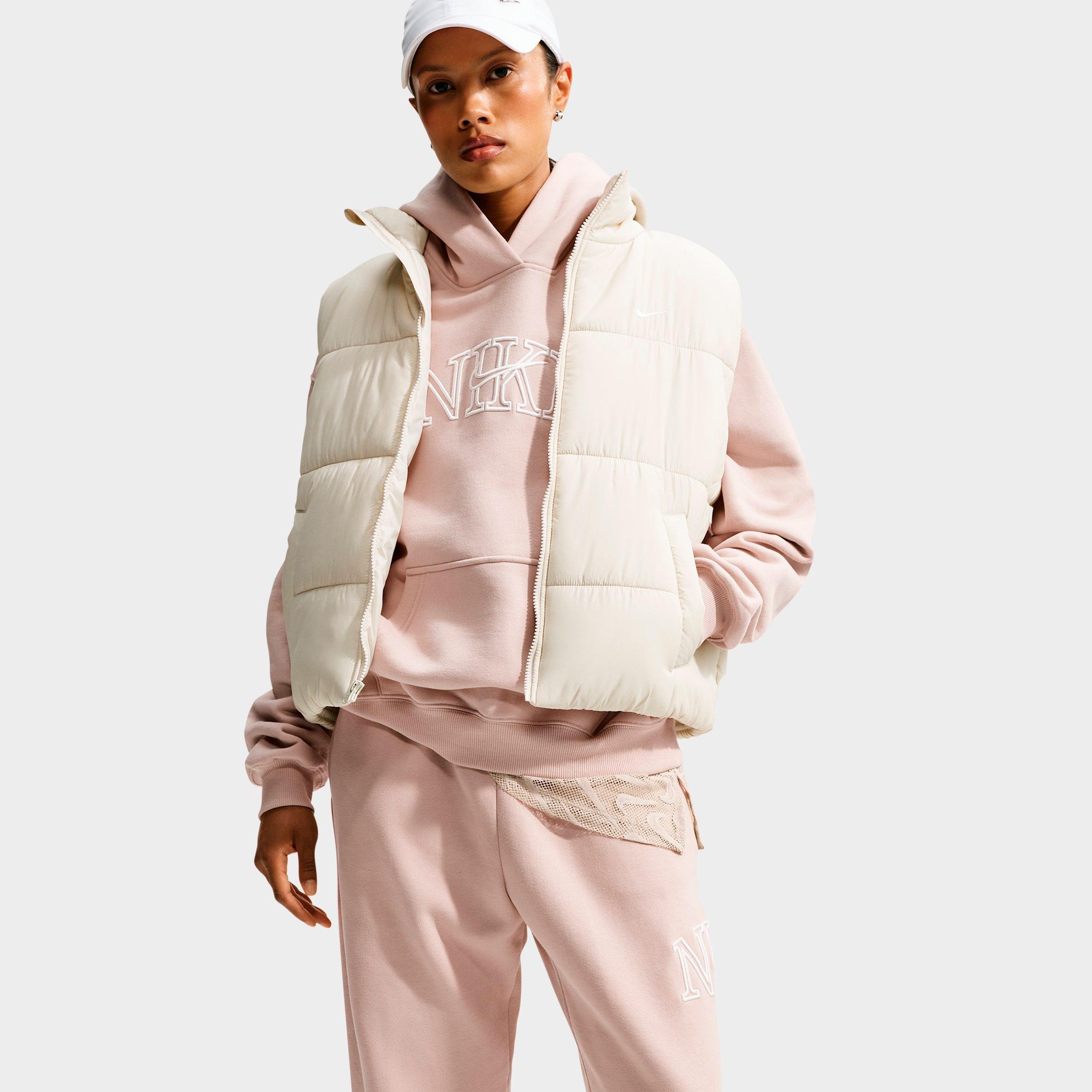 Women's Nike Studio Fleece Medium Weight "Graphic Pack" Logo Oversized Pullover Hoodie