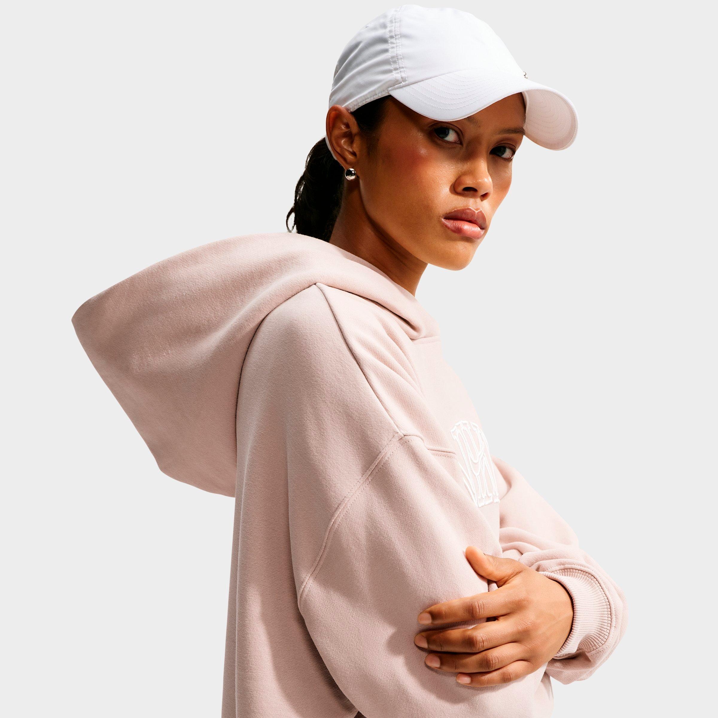 Women's Nike Studio Fleece Medium Weight "Graphic Pack" Logo Oversized Pullover Hoodie