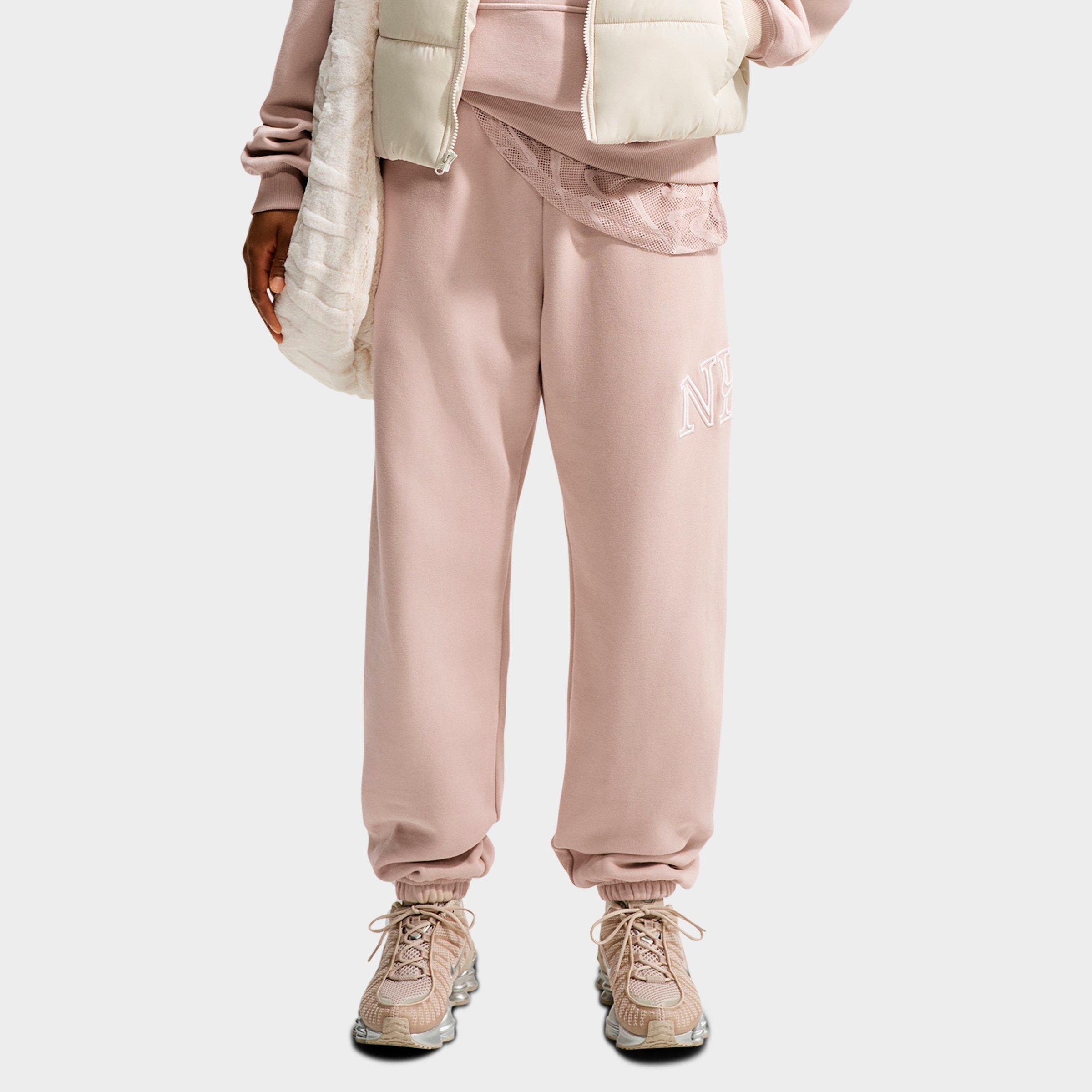 Women's Nike Studio Fleece Medium-Weight "Graphic Pack" Oversized Cuffed Logo Pants